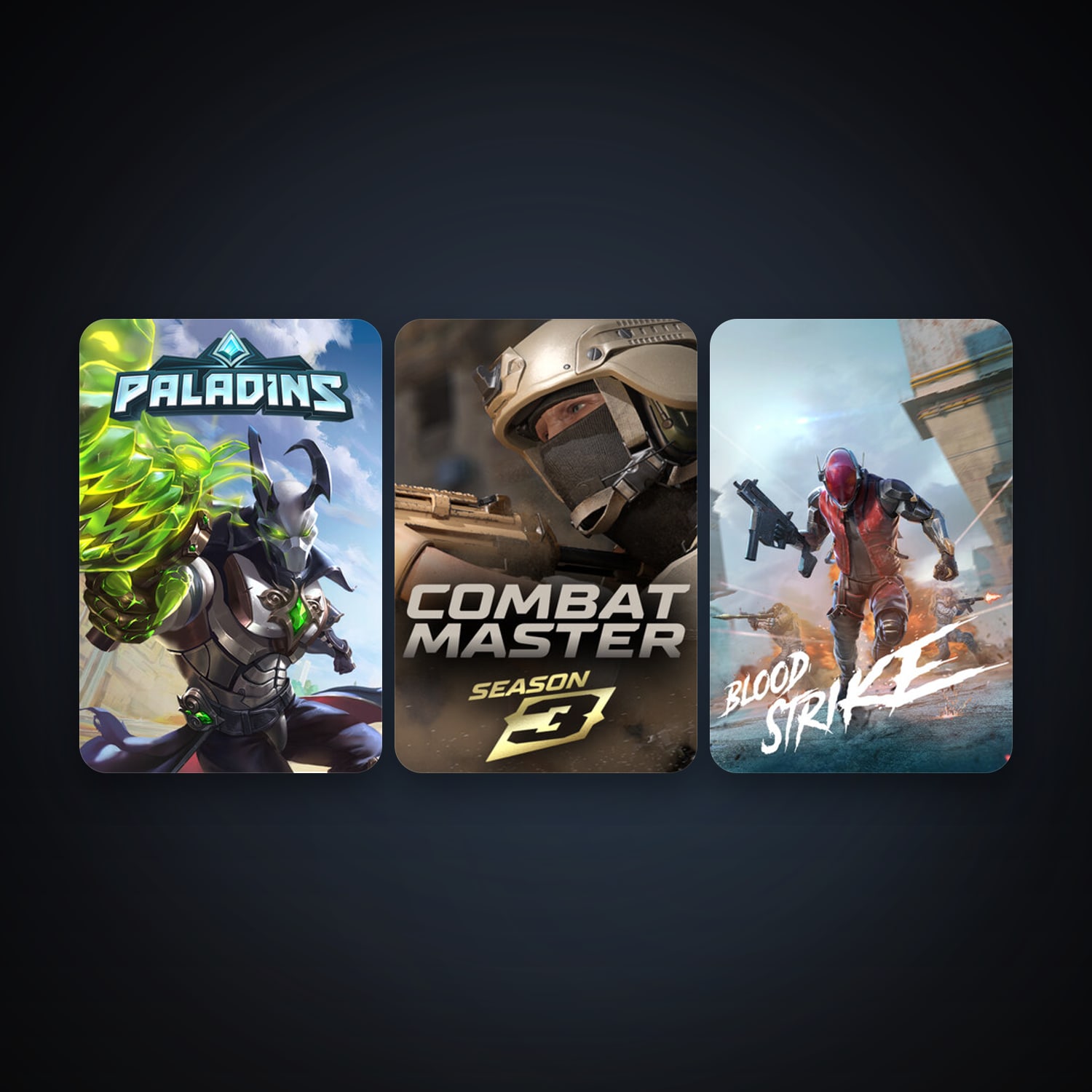 Paladins + Combat Master: Season 1, 5 games, clean — HabibiAccounts