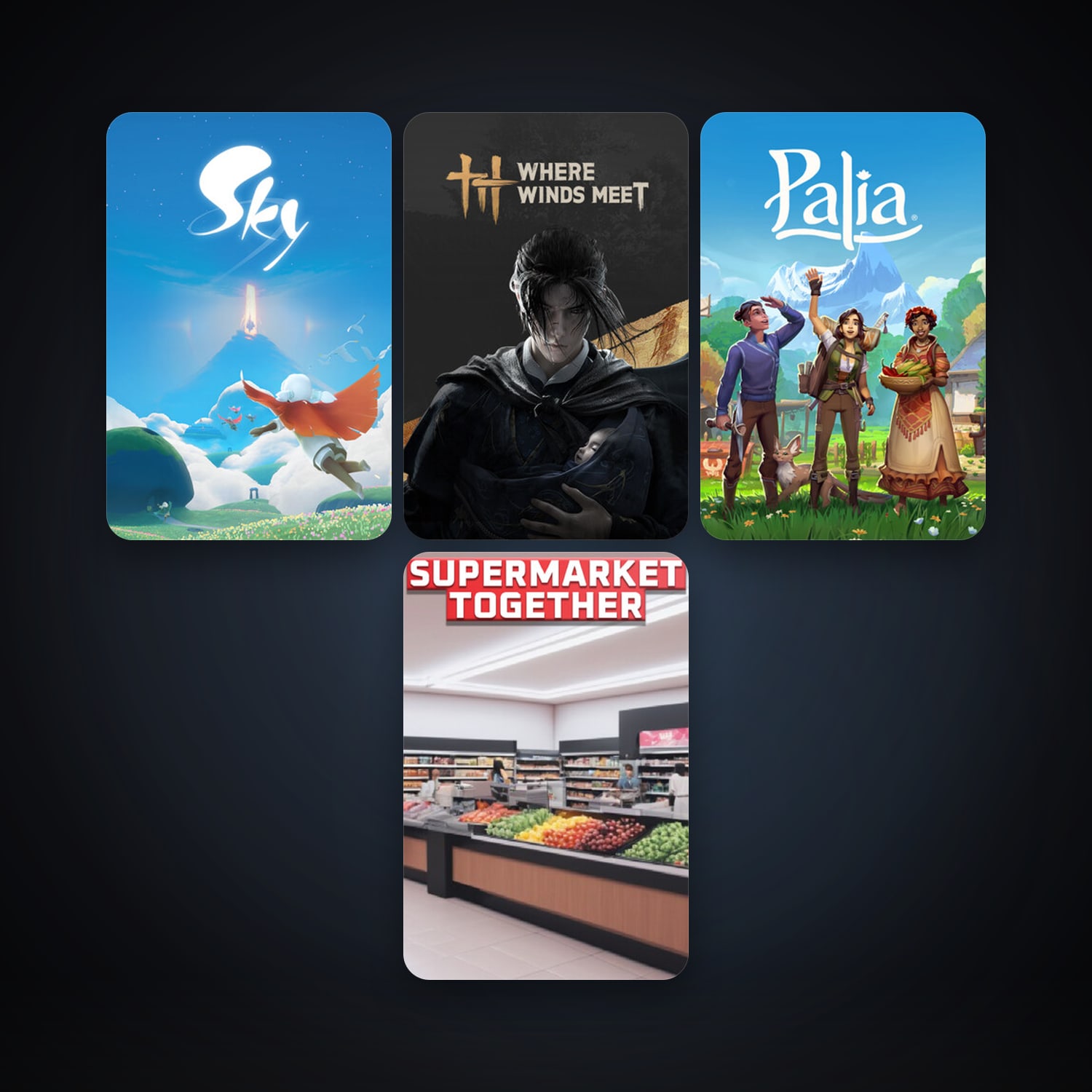 Sky: Children of the Light + Palia, 4 games, clean — HabibiAccounts