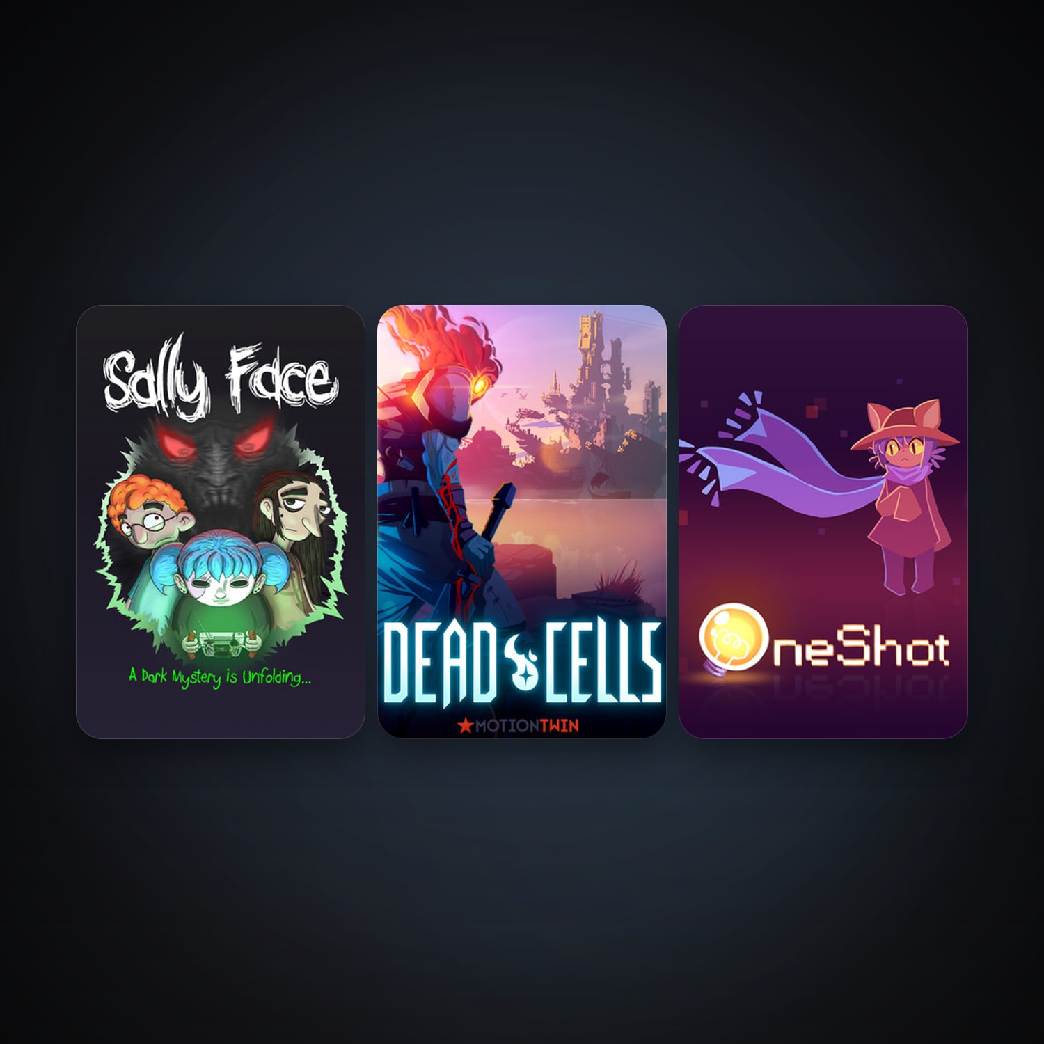 OneShot + Sally Face - Episode One, 4 games, clean — HabibiAccounts