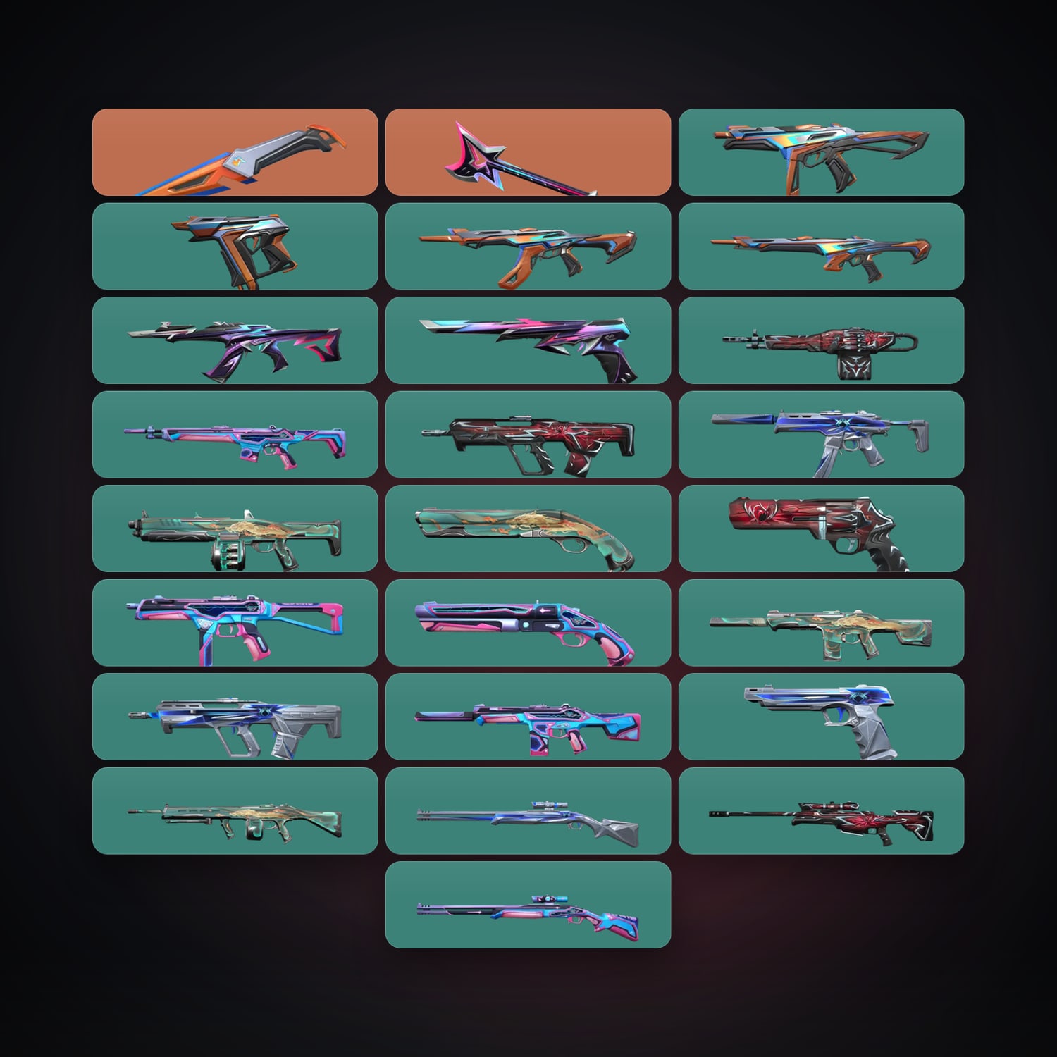 EU Gold 2 locker — 2 knives, 25 skins, lvl 51 · 263448589 — HabibiAccounts