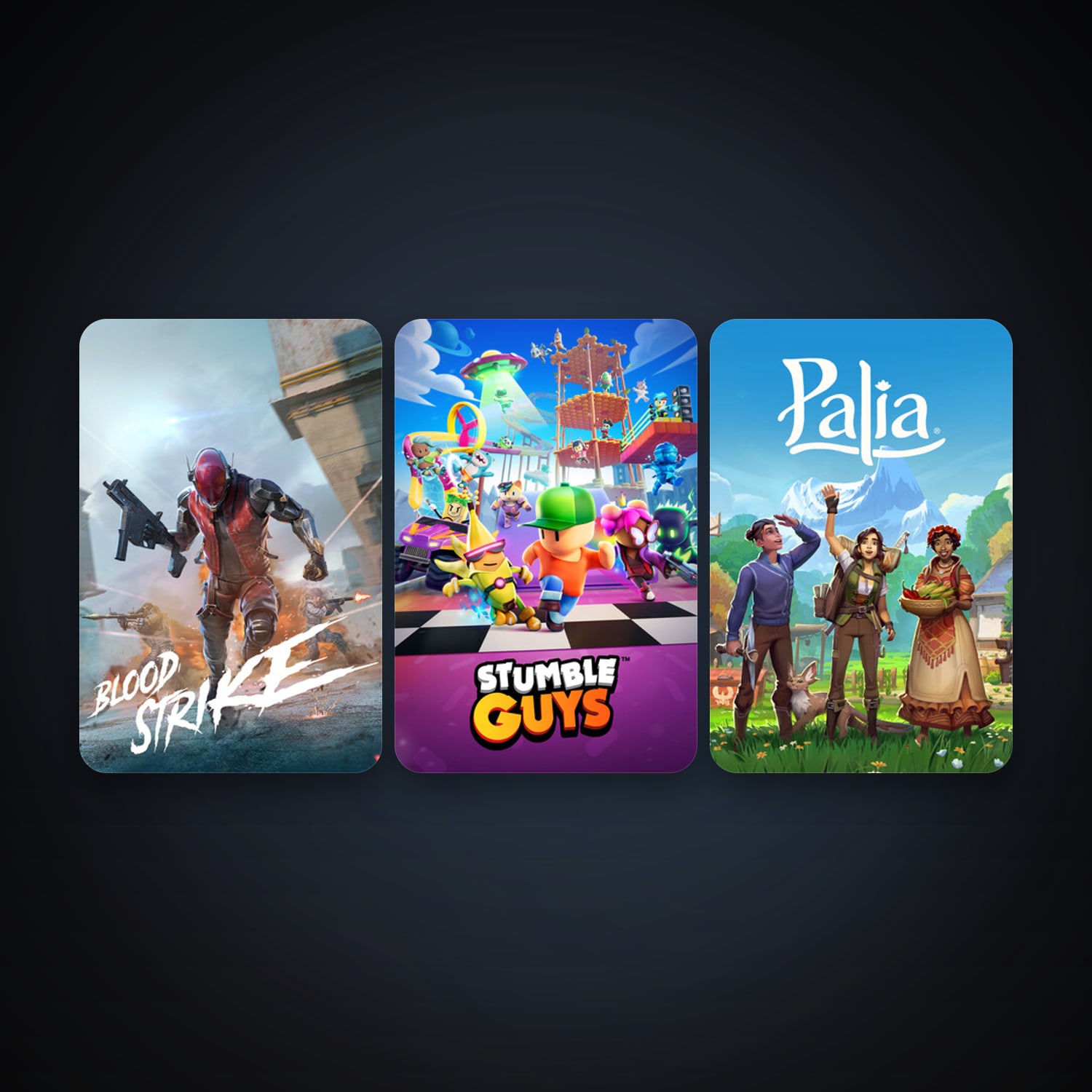 Stumble Guys + Palia, 6 games, clean — HabibiAccounts