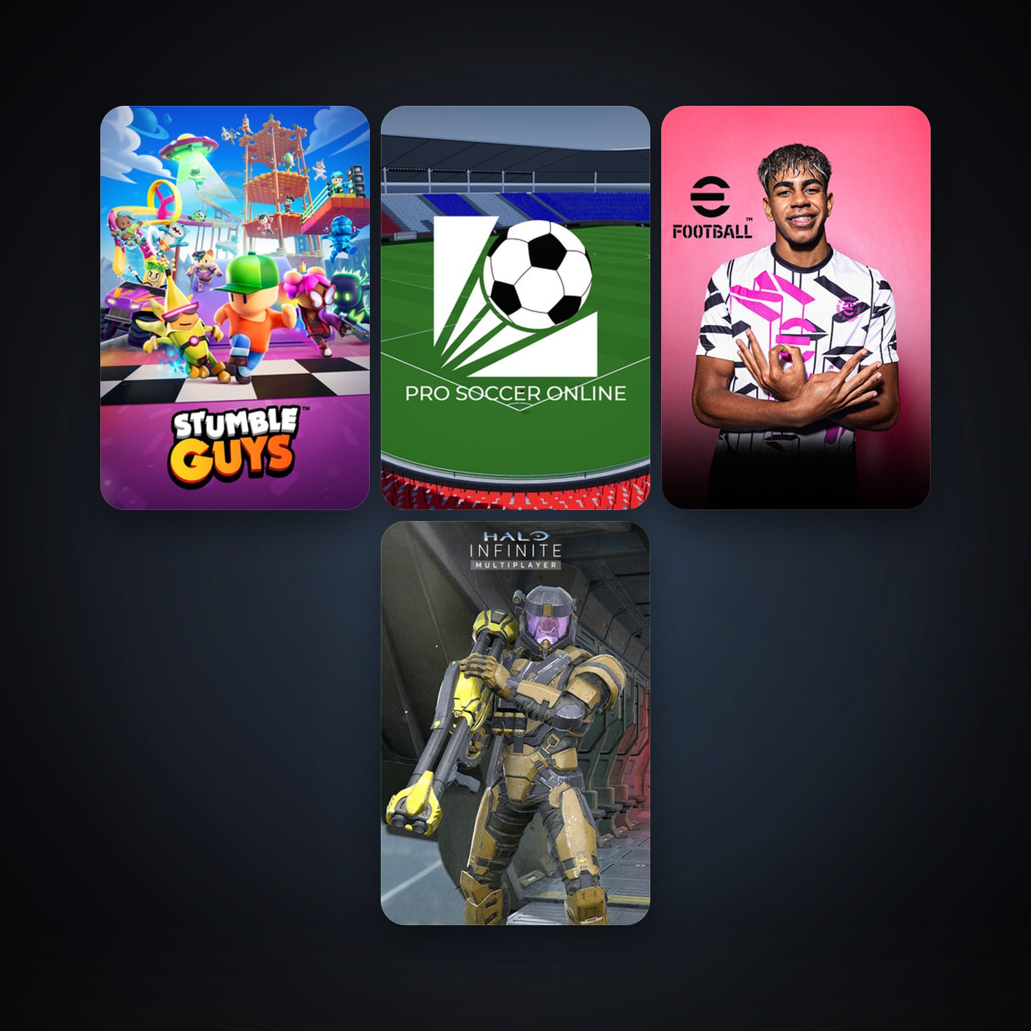 Halo Infinite + Pro Soccer Online, 5 games, clean — HabibiAccounts