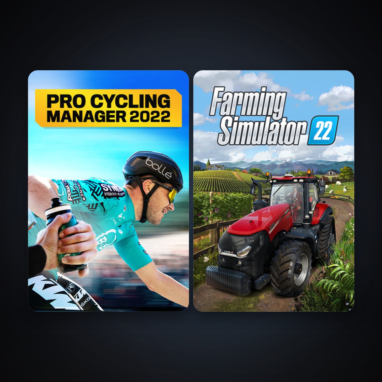 Farming Simulator 22 + Pro Cycling Manager 2022, 3 games, clean — HabibiAccounts