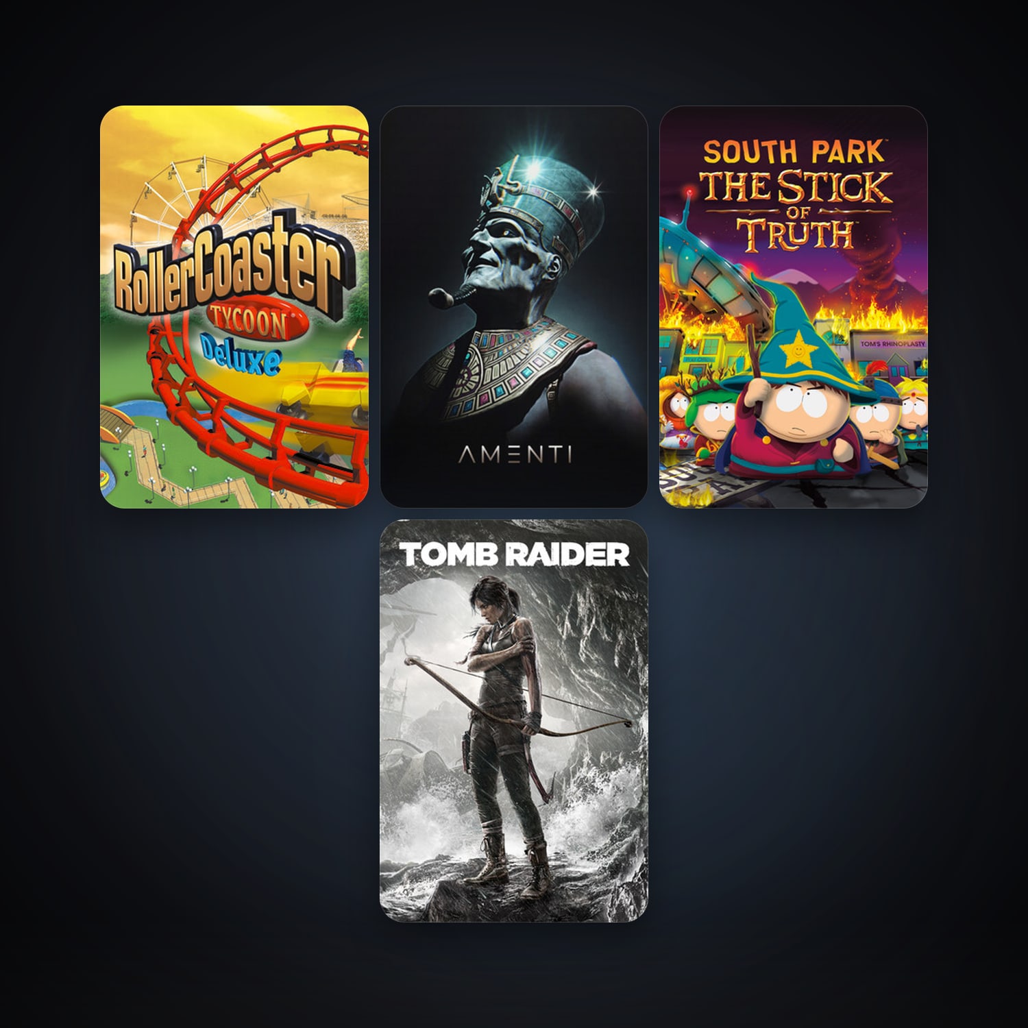 Tomb Raider + South Park: The Stick of Truth, 6 games, clean — HabibiAccounts