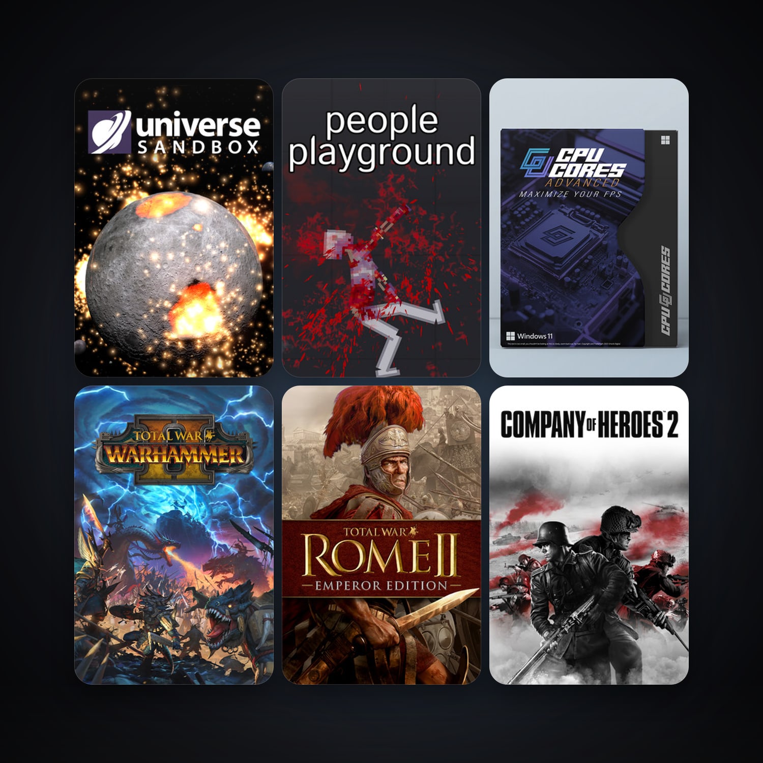 Garry's Mod + Company of Heroes, 154 games, Steam 11, clean — HabibiAccounts