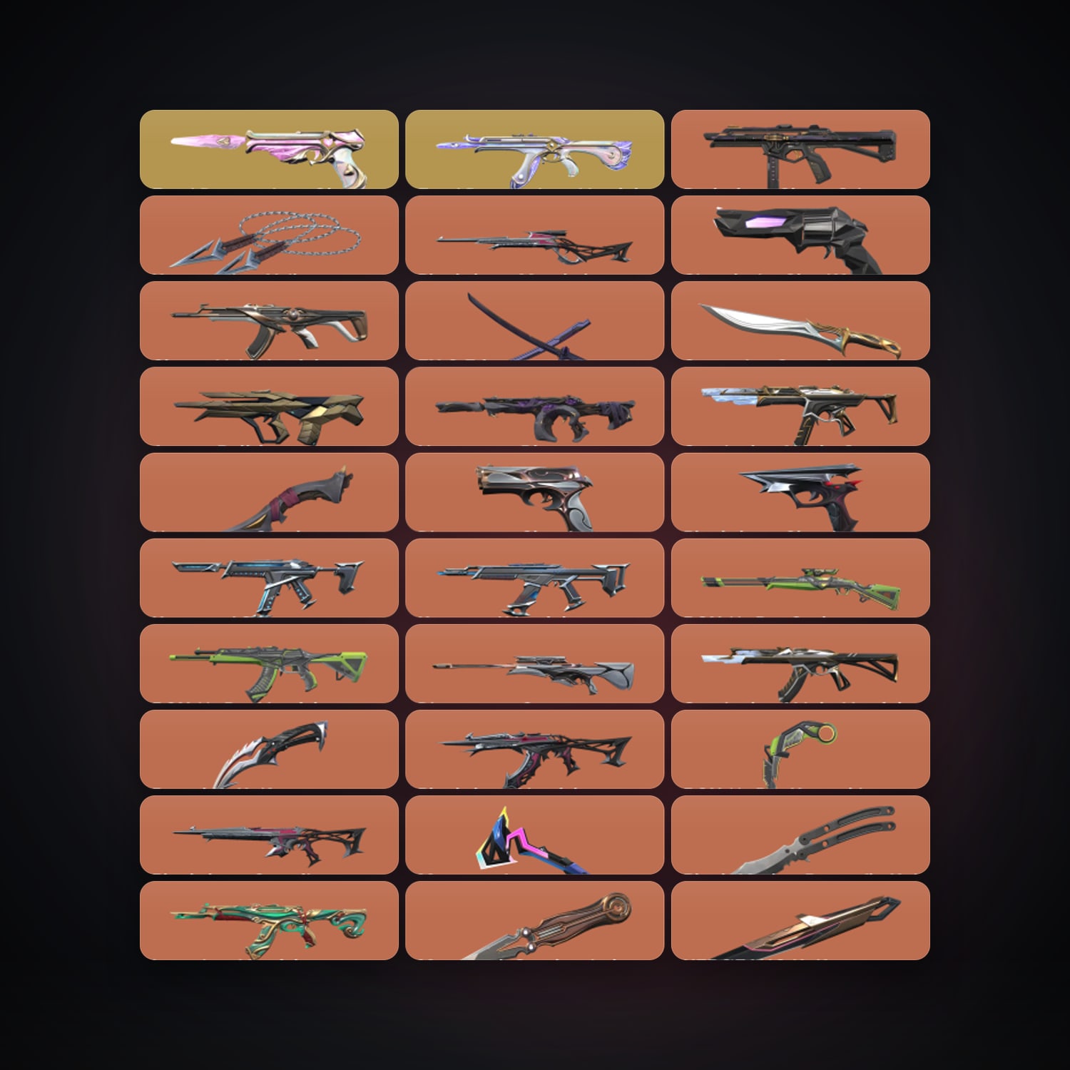 NA Silver 1 locker — 13 knives, 91 skins, lvl 76 — HabibiAccounts