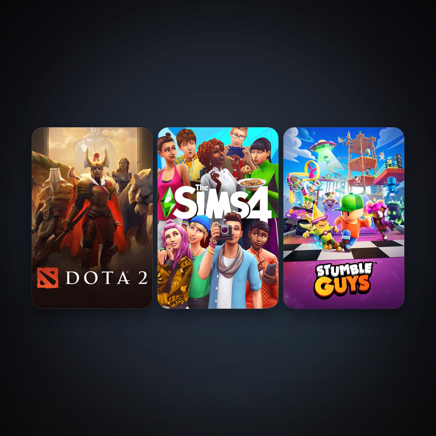 Dota 2 + The Sims 4, 3 games, clean — HabibiAccounts