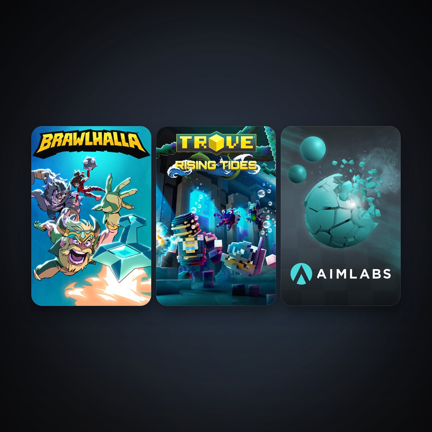 Brawlhalla + Trove, 3 games, clean — HabibiAccounts