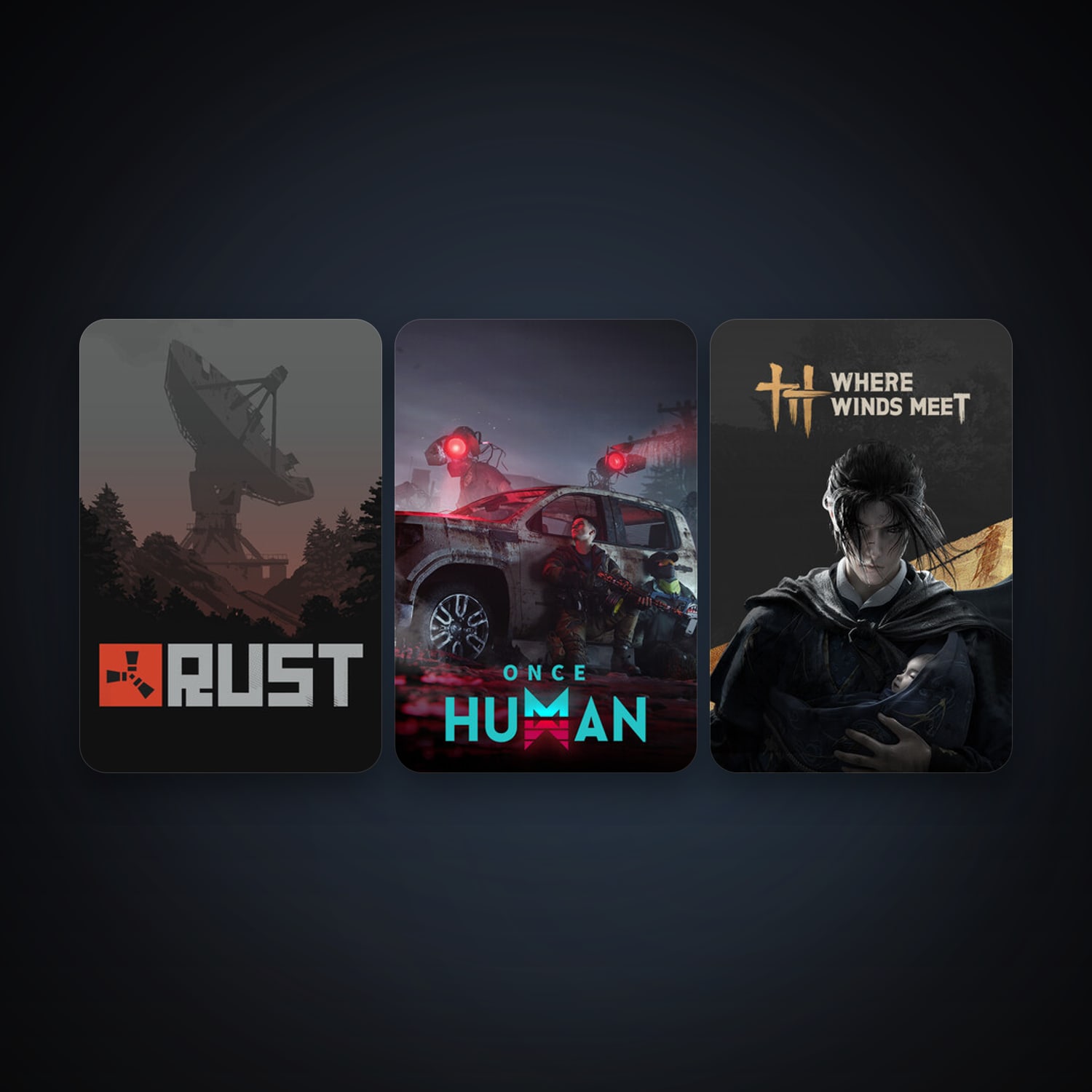 Rust + Once Human, 7 games, clean — HabibiAccounts