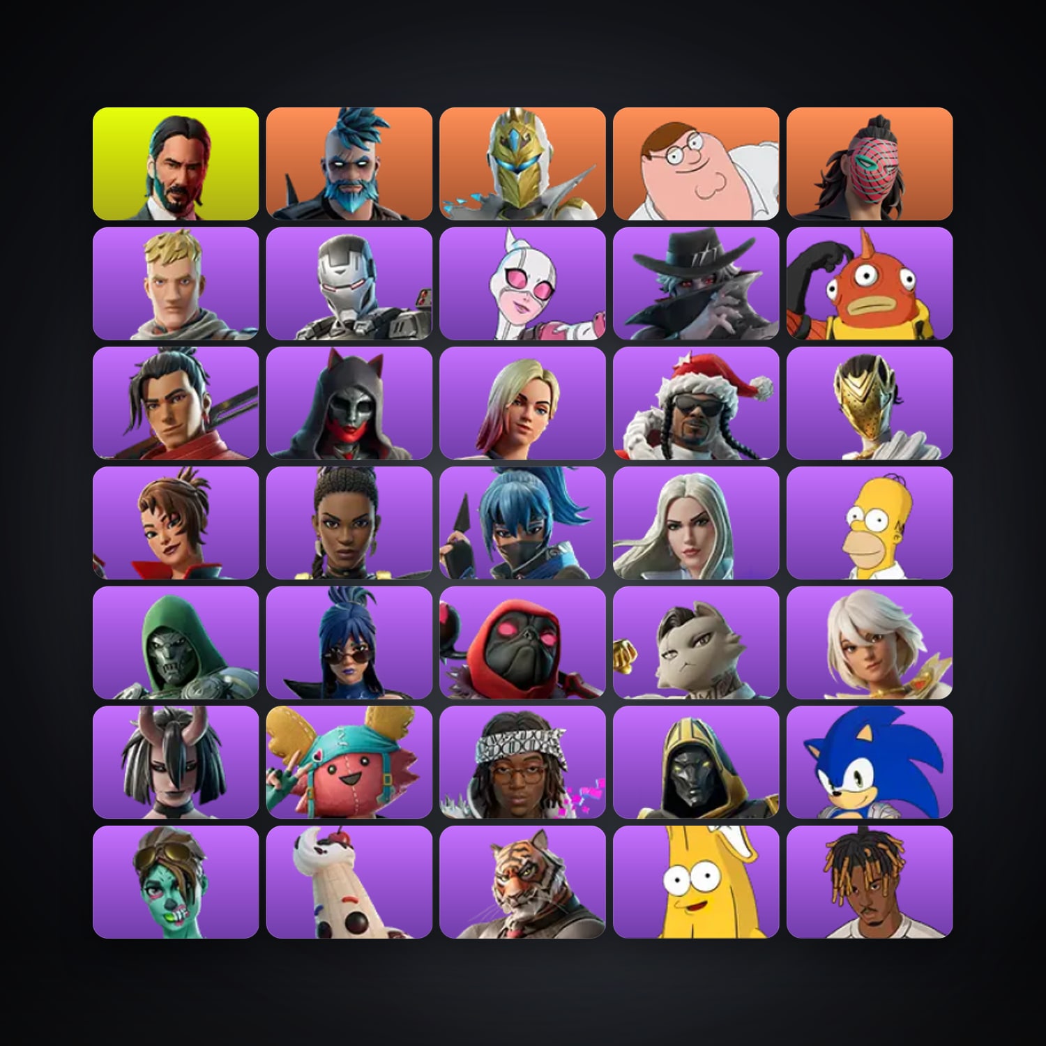 Fortnite account with Renegade Raider & Ghoul Trooper — 85 skins — lvl 1314 — HabibiAccounts