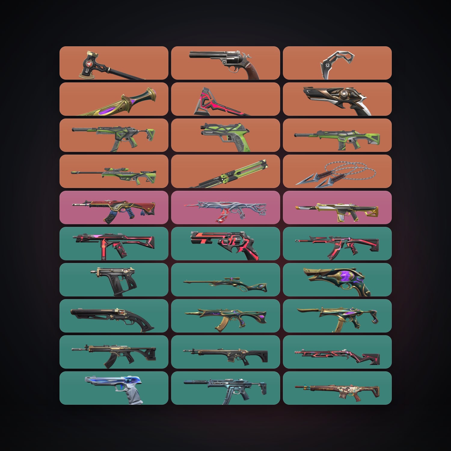 AP Silver 3 locker — 6 knives, 54 skins, lvl 179 — HabibiAccounts