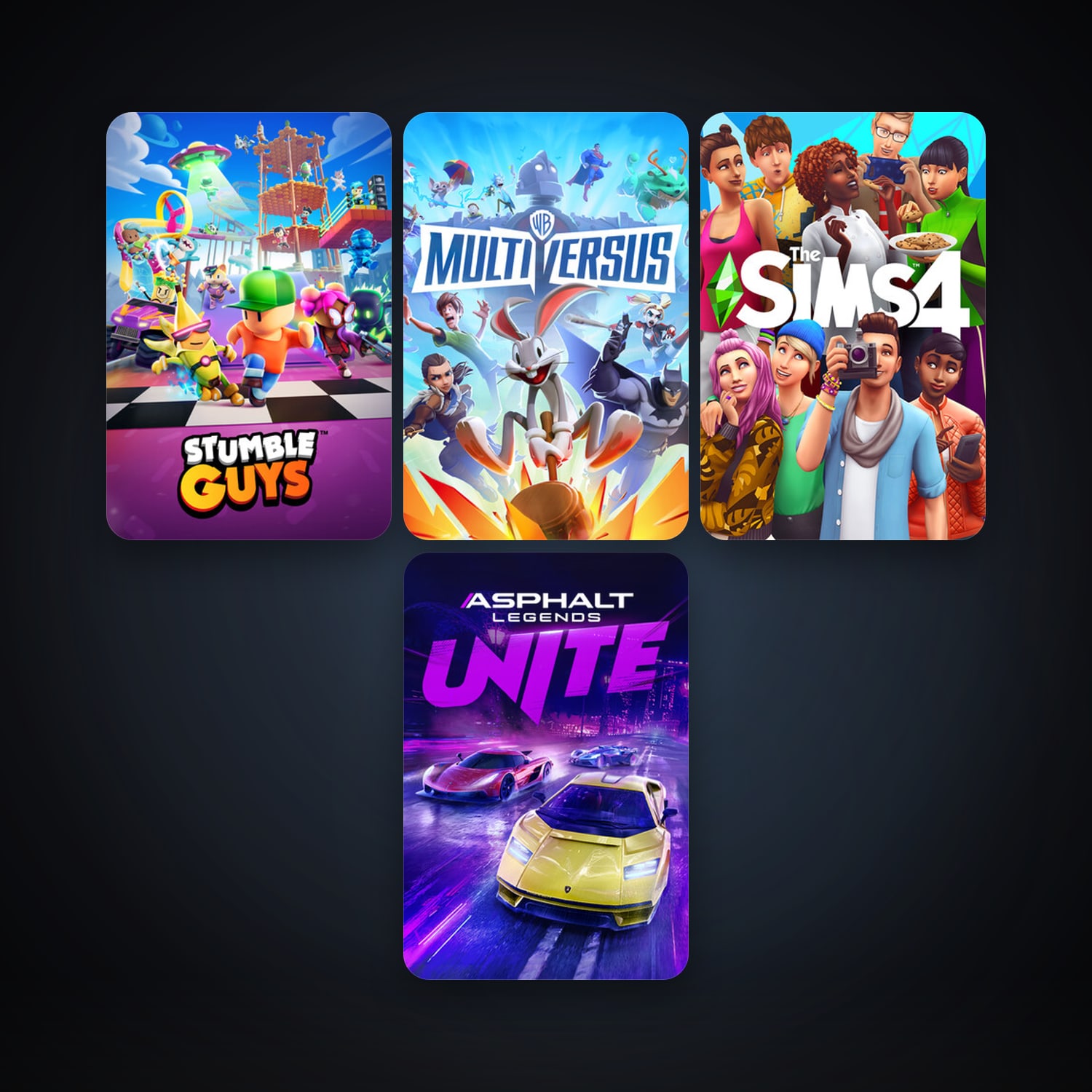 The Sims 4 + Stumble Guys, 5 games, clean — HabibiAccounts