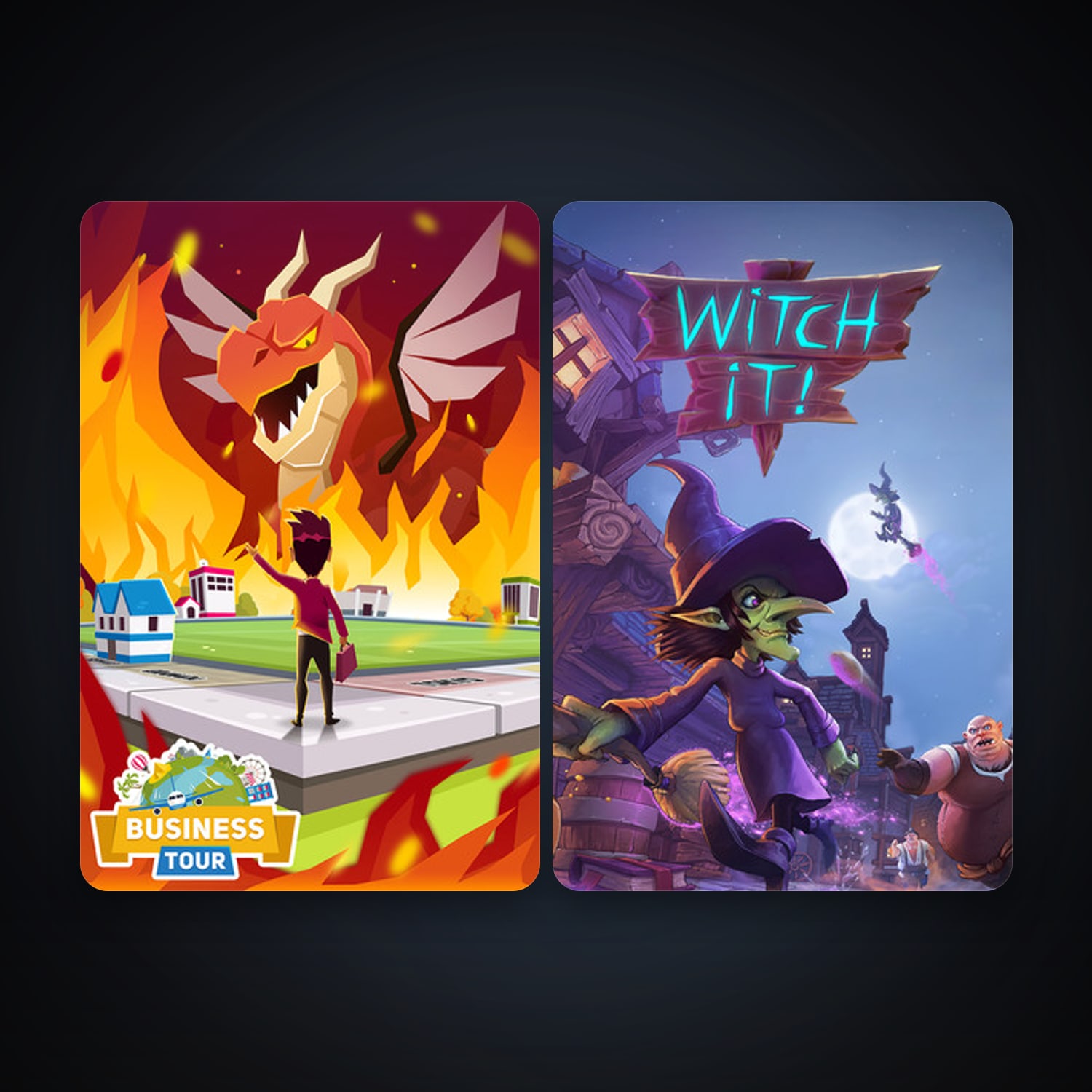 Business Tour - Board Game with Online Multiplayer + Witch It, 4 games, clean — HabibiAccounts