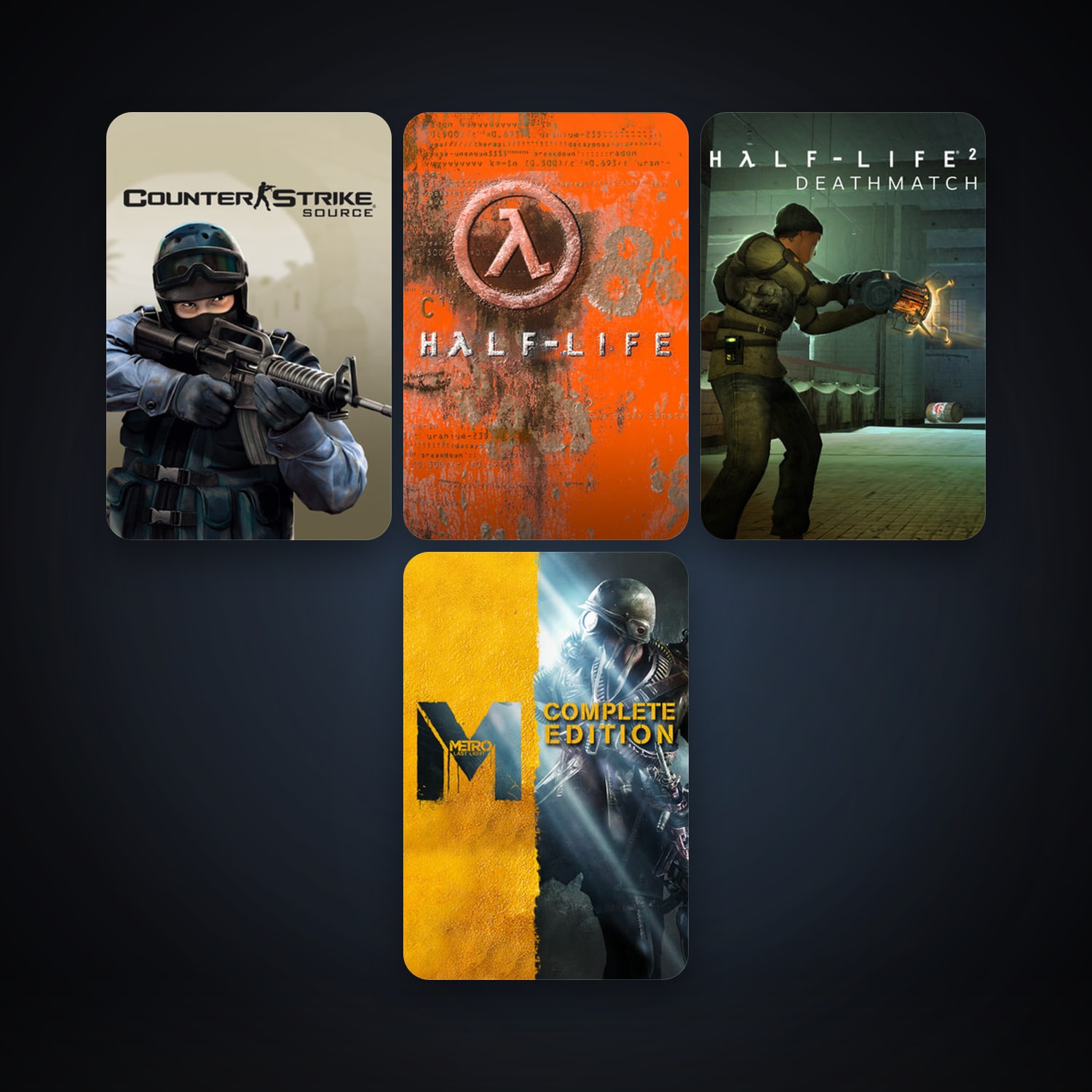 Half-Life + Counter-Strike: Source, 6 games, clean — HabibiAccounts