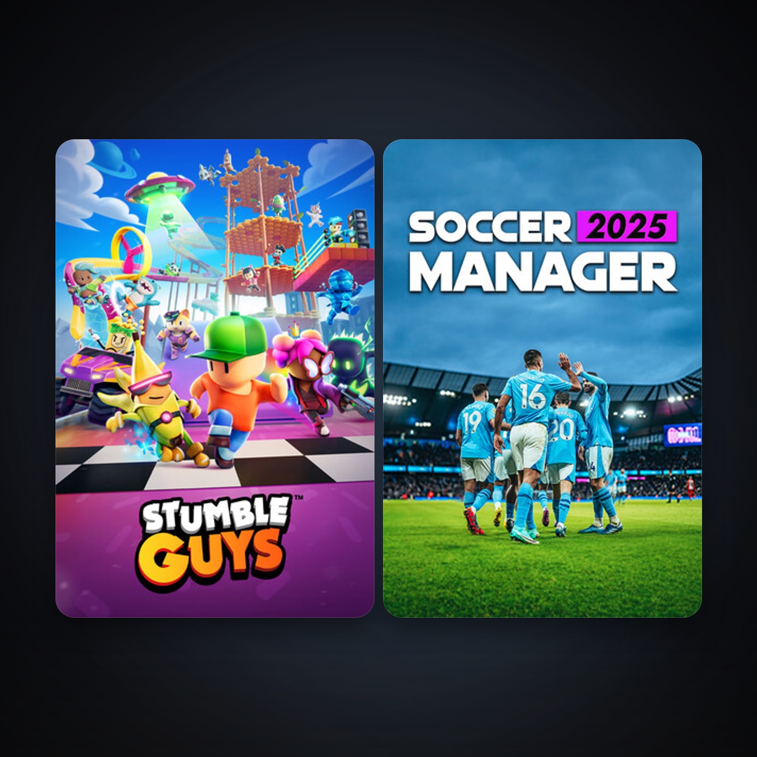 Stumble Guys + Soccer Manager 2027, 3 games, clean — HabibiAccounts
