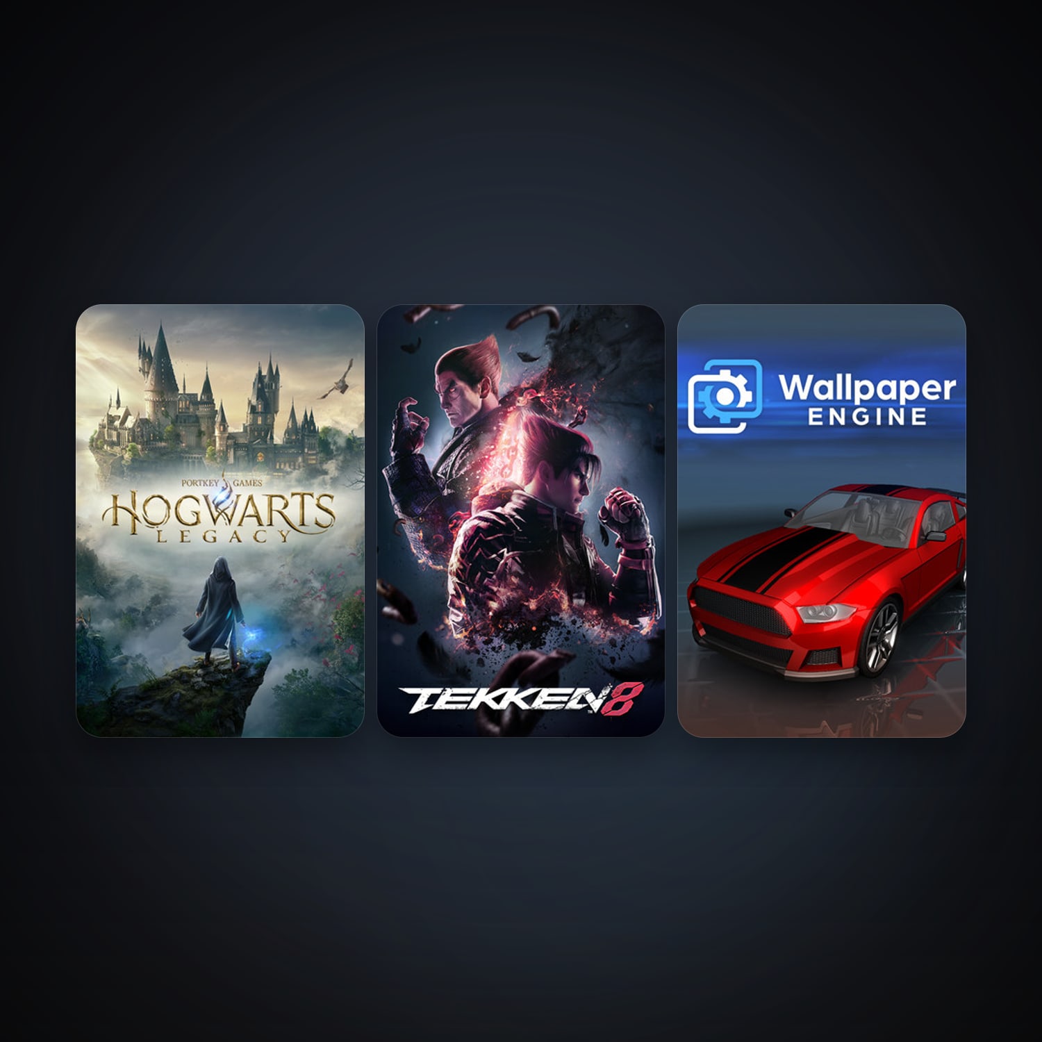 Wallpaper Engine + Hogwarts Legacy, 4 games, clean — HabibiAccounts