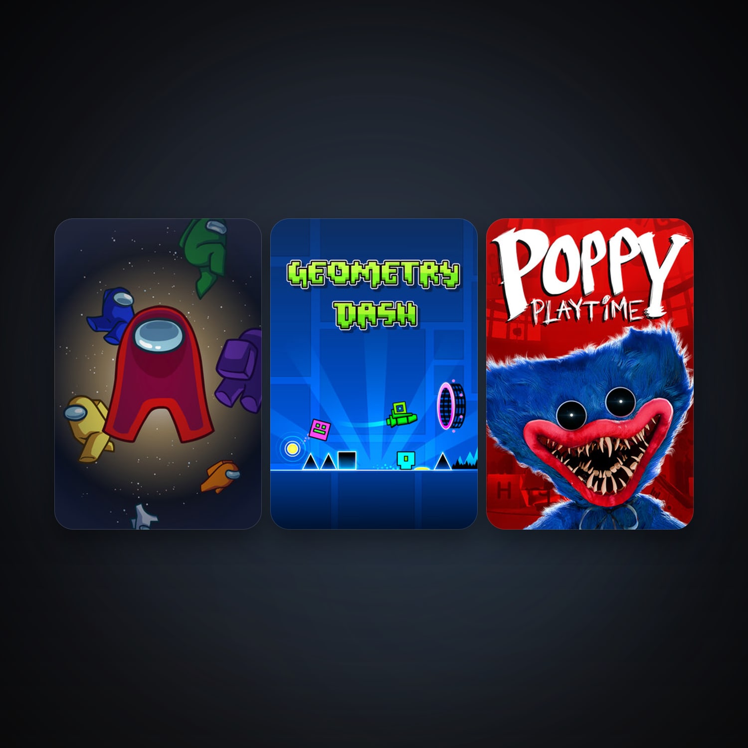 Geometry Dash + Among Us, 7 games, clean — HabibiAccounts