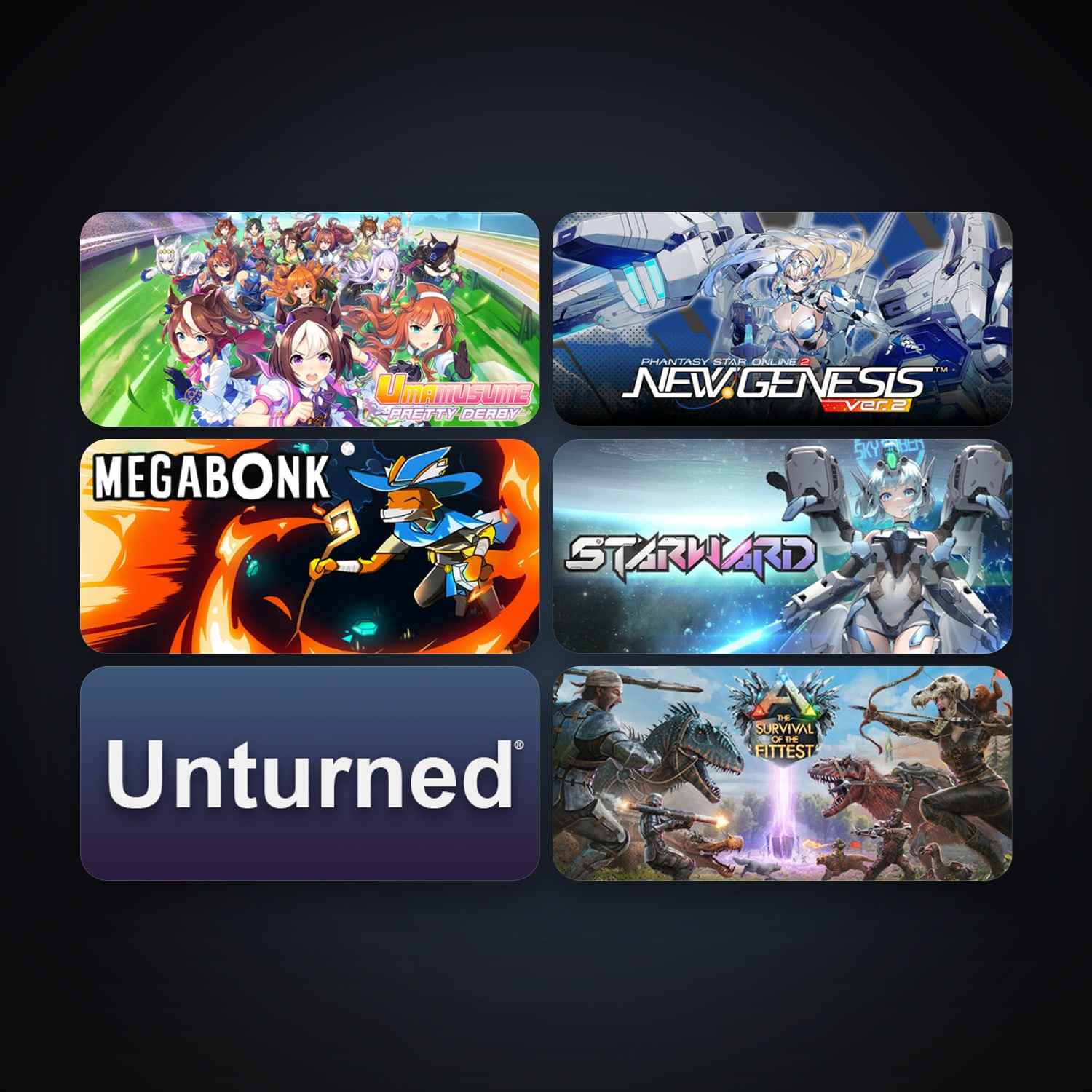 Unturned + ARK: The Survival Of The Fittest, 12 games, clean — HabibiAccounts