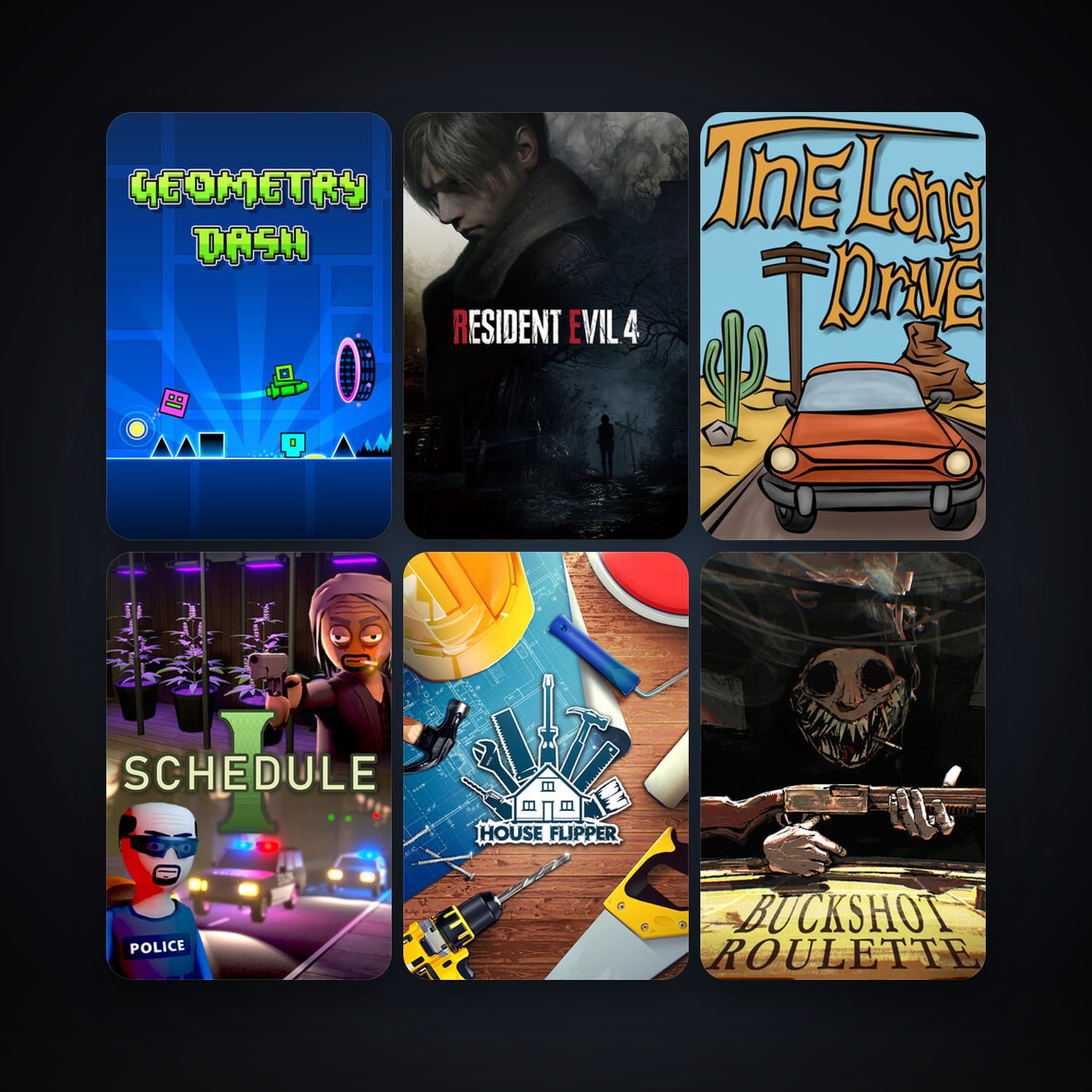 Geometry Dash + House Flipper, 21 games, clean — HabibiAccounts