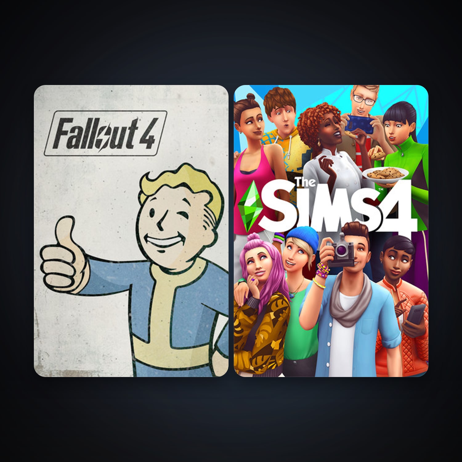 Fallout 4 + The Sims 4, 2 games, clean — HabibiAccounts