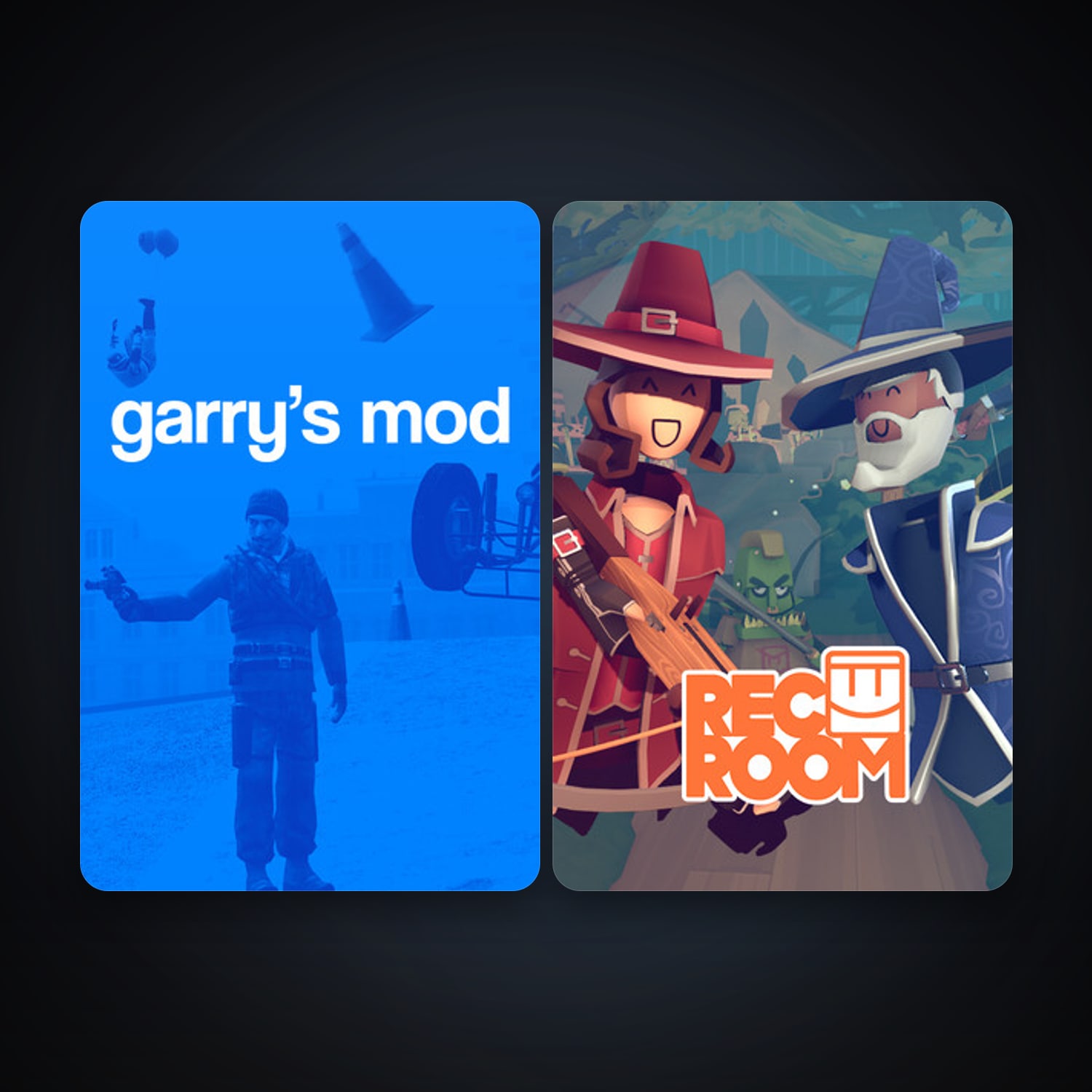 Garry's Mod + Rec Room, 4 games, clean — HabibiAccounts