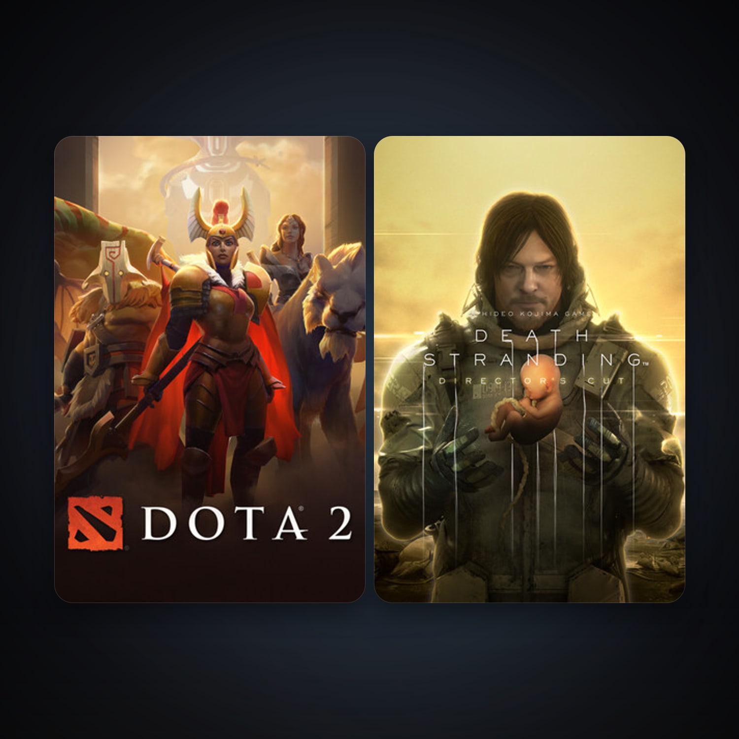 Dota 2 + DEATH STRANDING DIRECTOR'S CUT, 2 games, clean — HabibiAccounts