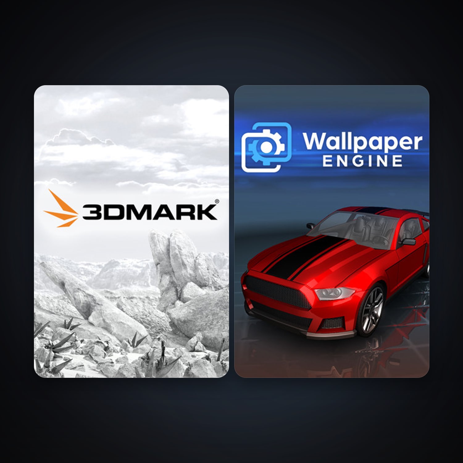 3DMark + Wallpaper Engine, 4 games, clean — HabibiAccounts