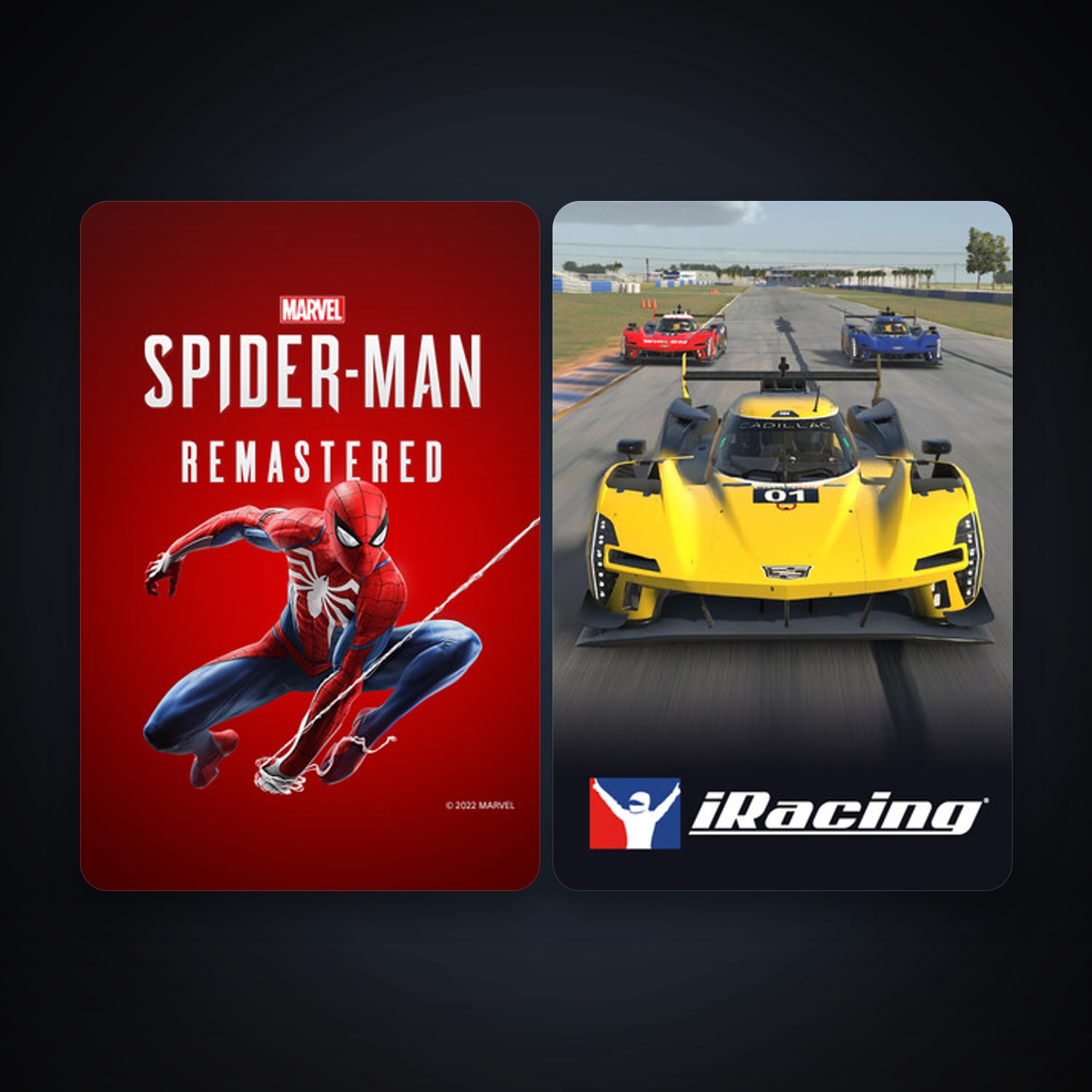 Steam account: iRacing + Marvel’s Spider-Man Remastered, 3 games, clean — HabibiAccounts