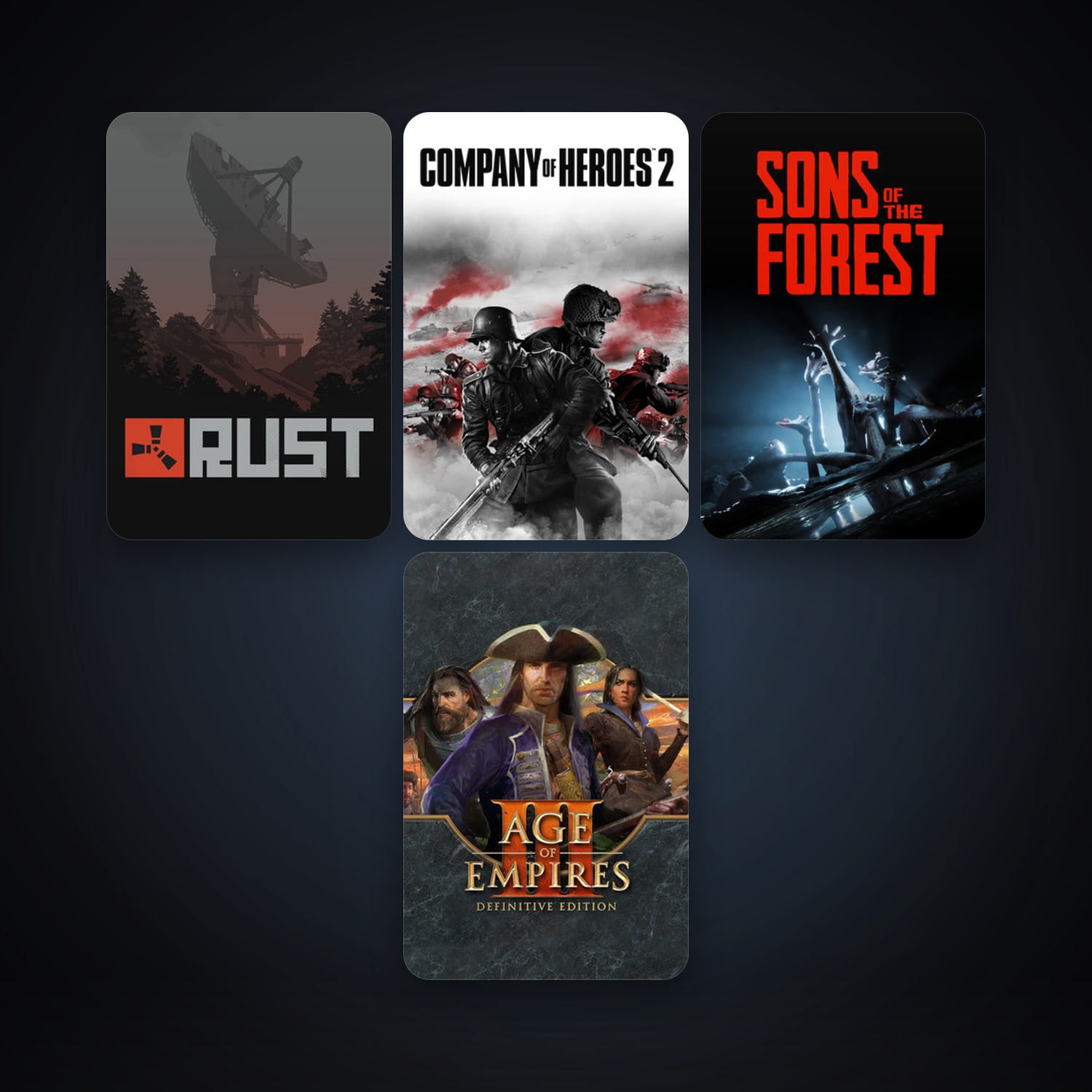Company of Heroes 2 + Rust, 6 games, clean — HabibiAccounts