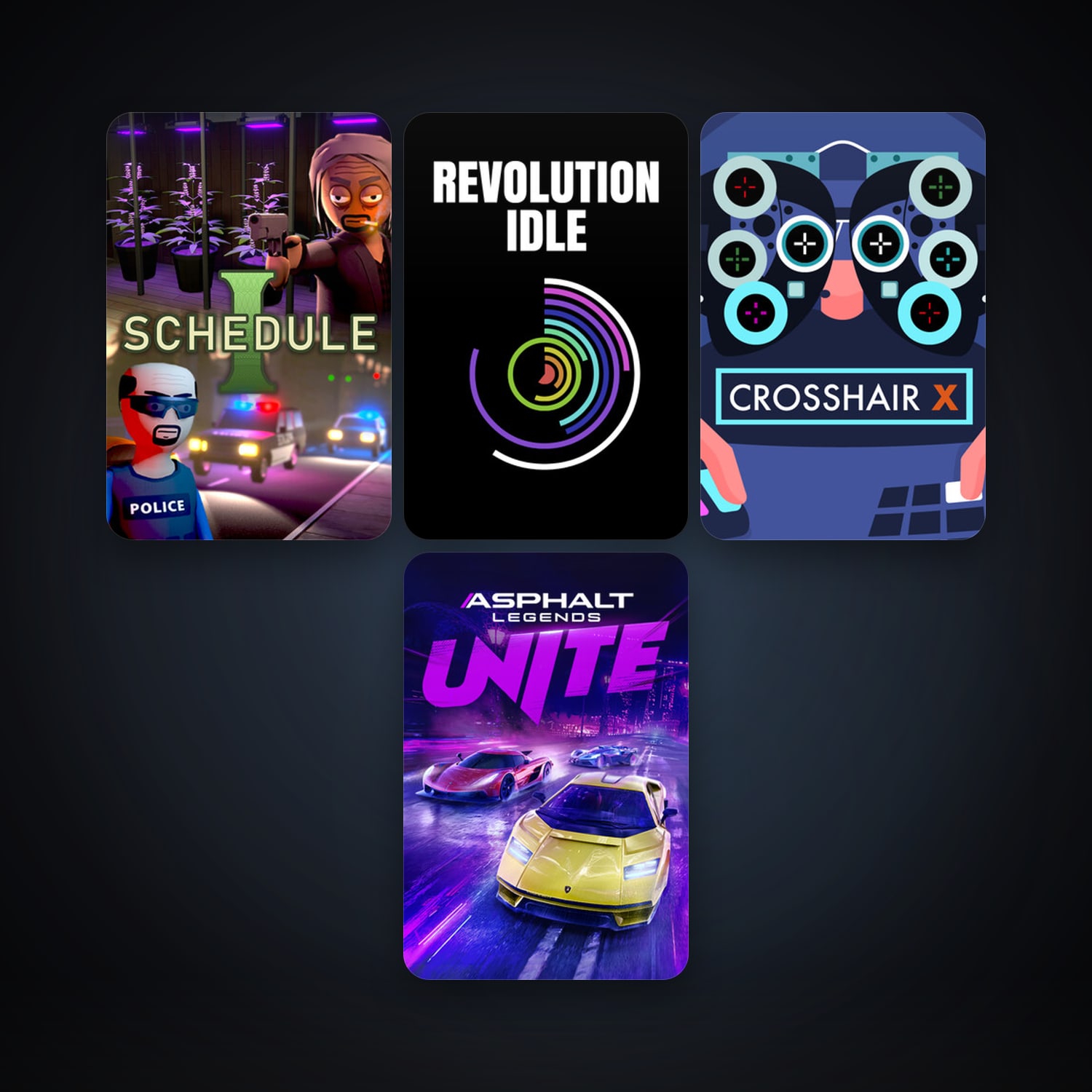 Crosshair X + Asphalt Legends Unite, 10 games, clean — HabibiAccounts