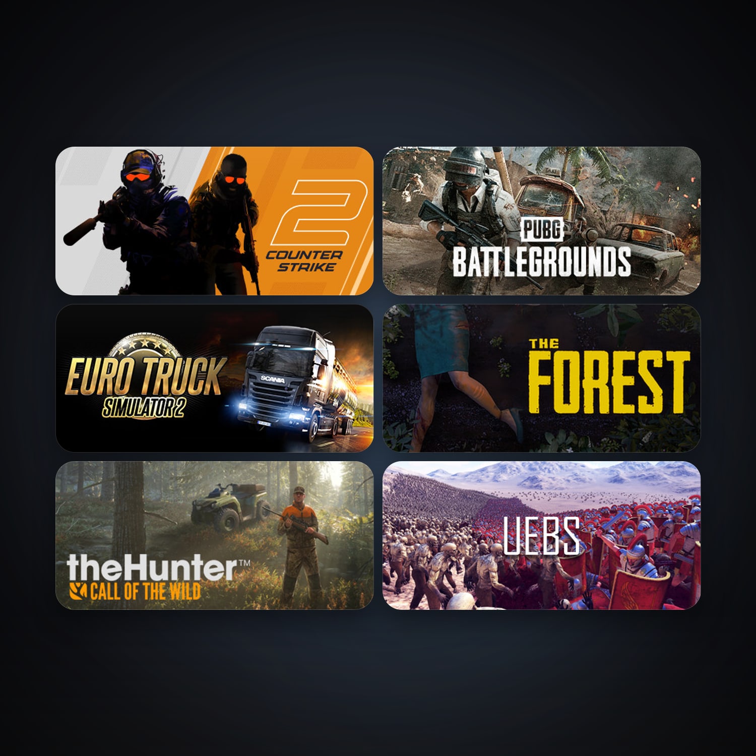 CS2 Prime + Euro Truck Simulator 2, 10 games, clean — HabibiAccounts