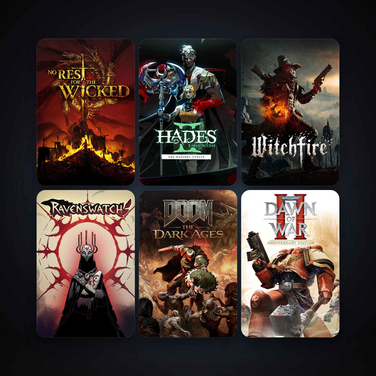 Warhammer 40,000: Dawn of War II + Hades II, 30 games, clean — HabibiAccounts