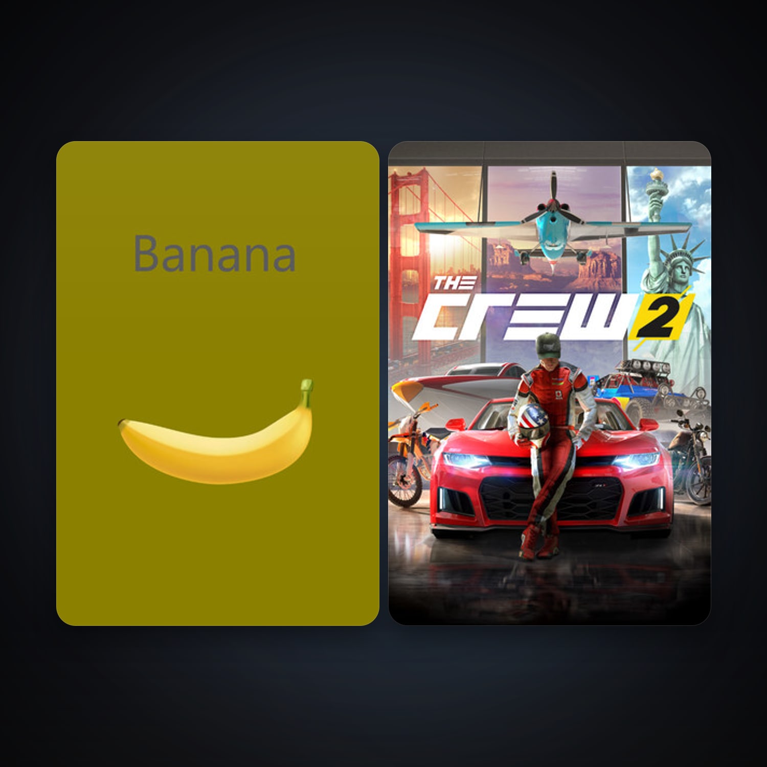 The Crew 2 + Banana, 6 games, clean — HabibiAccounts
