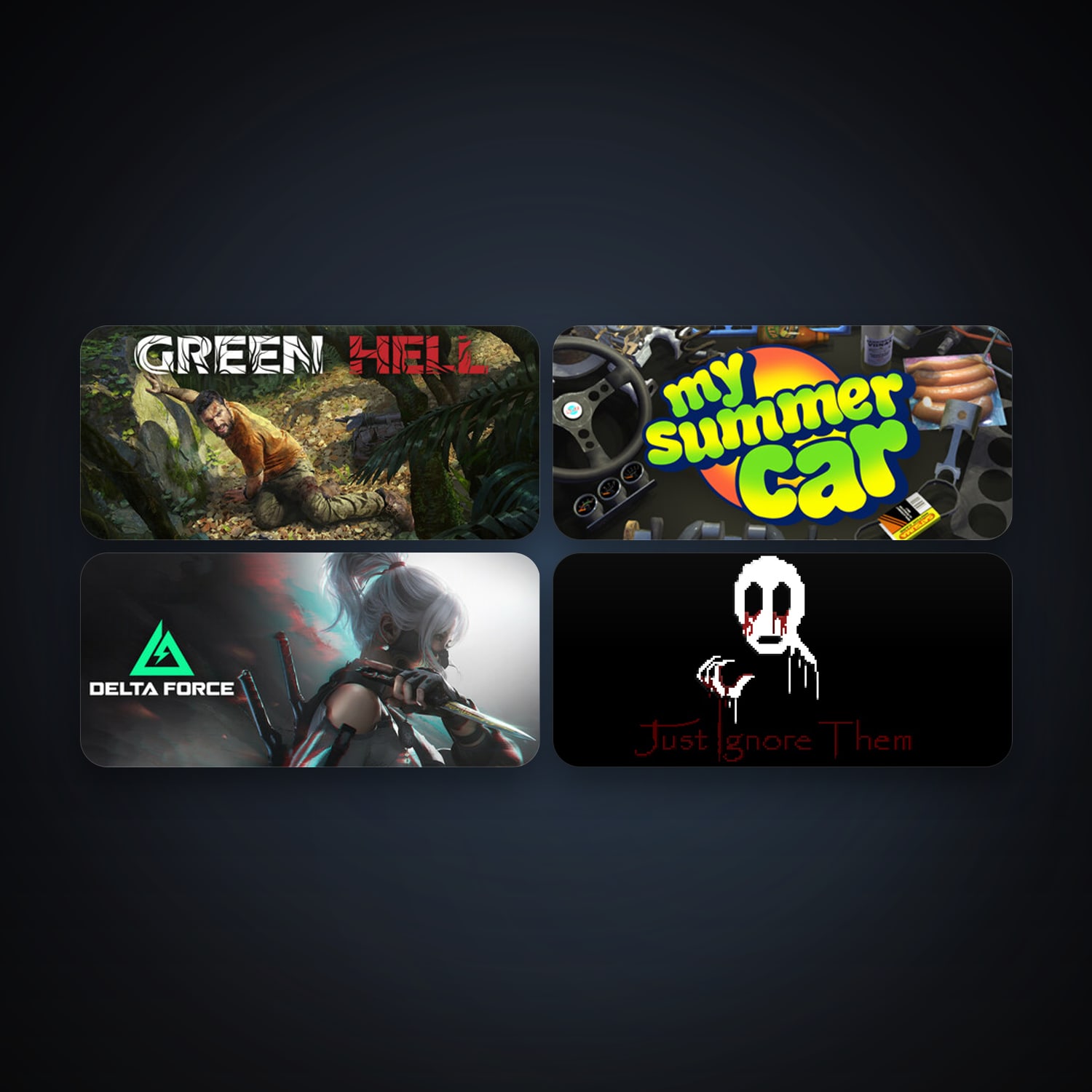 My Summer Car + Just Ignore Them, 7 games, clean — HabibiAccounts