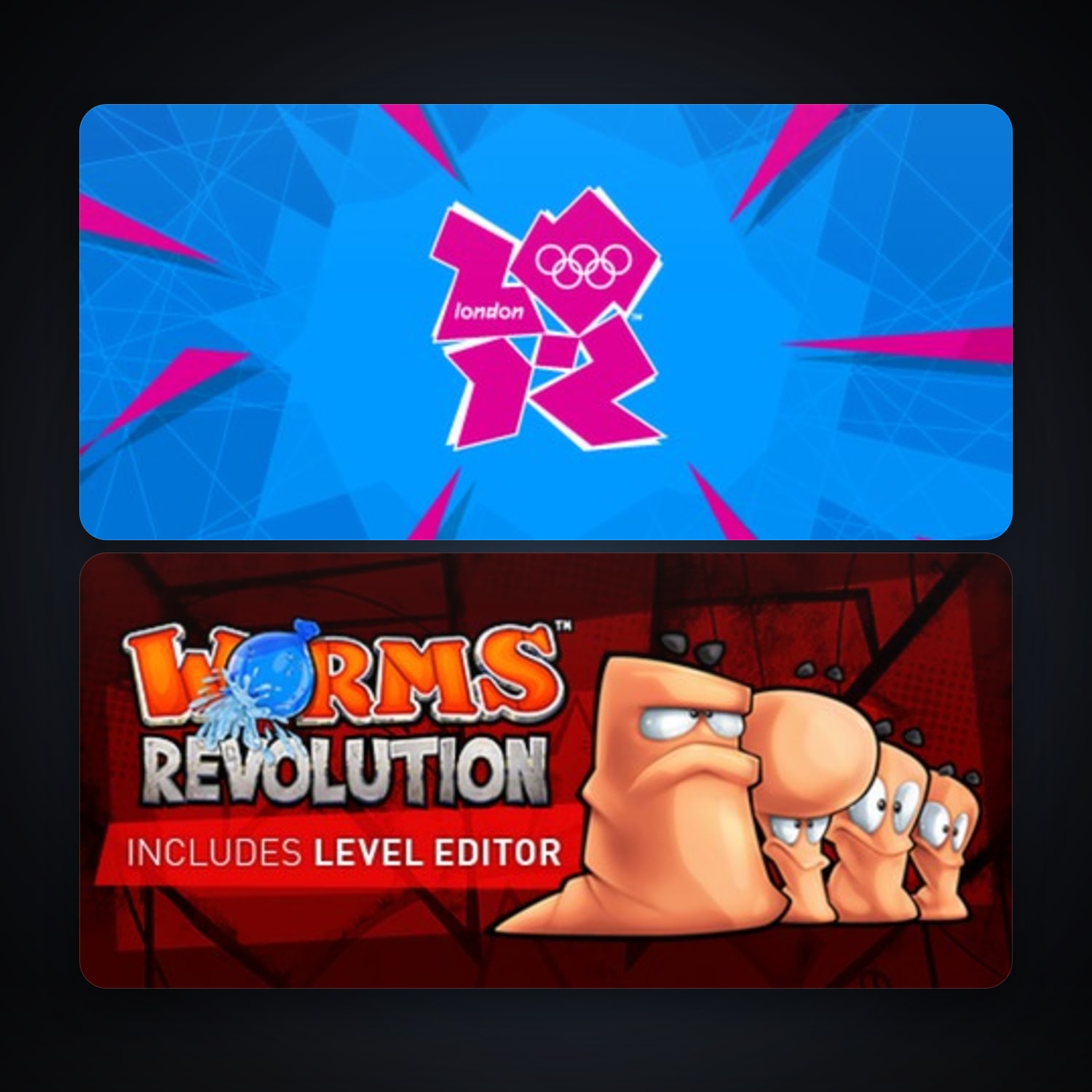 Steam account: London 2012: The Official Video Game of the Olympic Games + Worms Revolution, 2 games, clean — HabibiAccounts