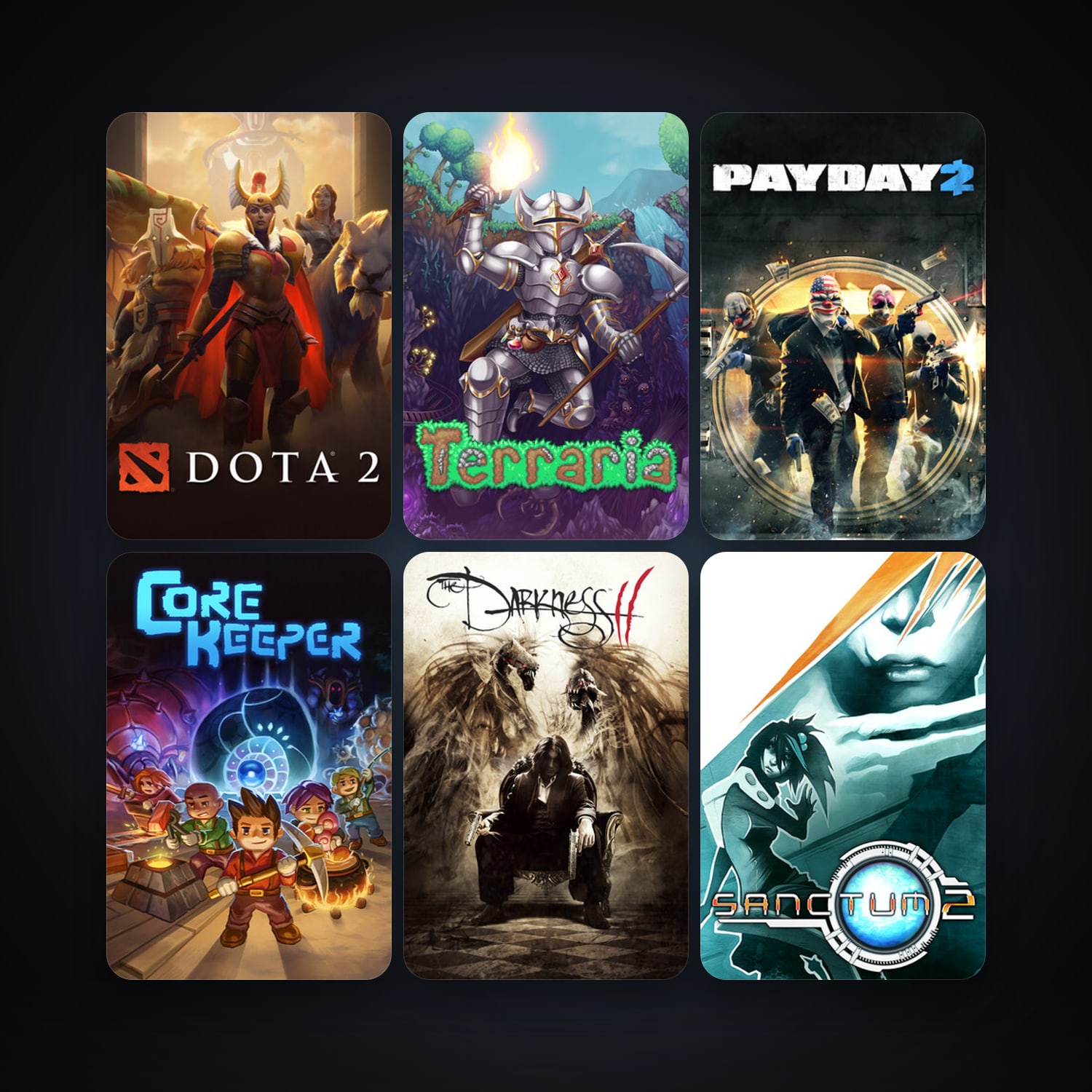Dota 2 + The Darkness II, 126 games, Steam 11, clean — HabibiAccounts