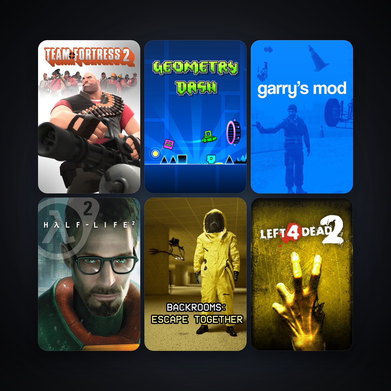 Half-Life 2 + Team Fortress 2, 47 games, clean — HabibiAccounts