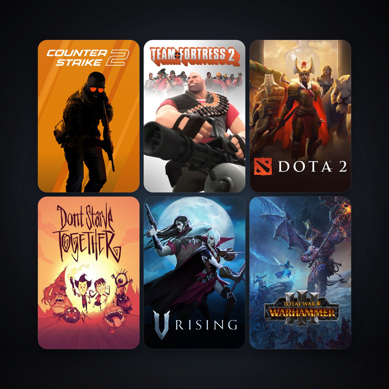 Team Fortress 2 + Dota 2, 55 games, Steam 14, clean — HabibiAccounts