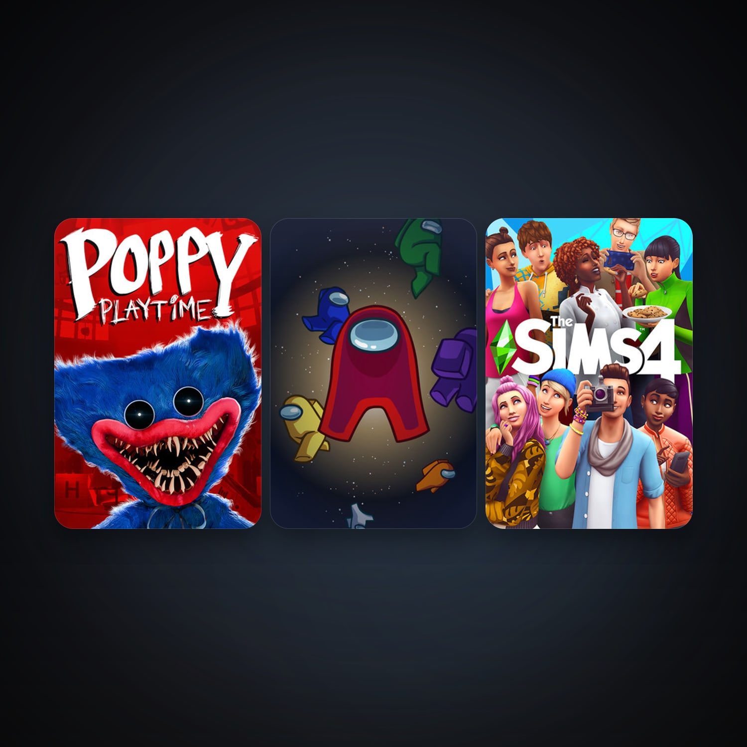Among Us + The Sims 4, 7 games, clean — HabibiAccounts