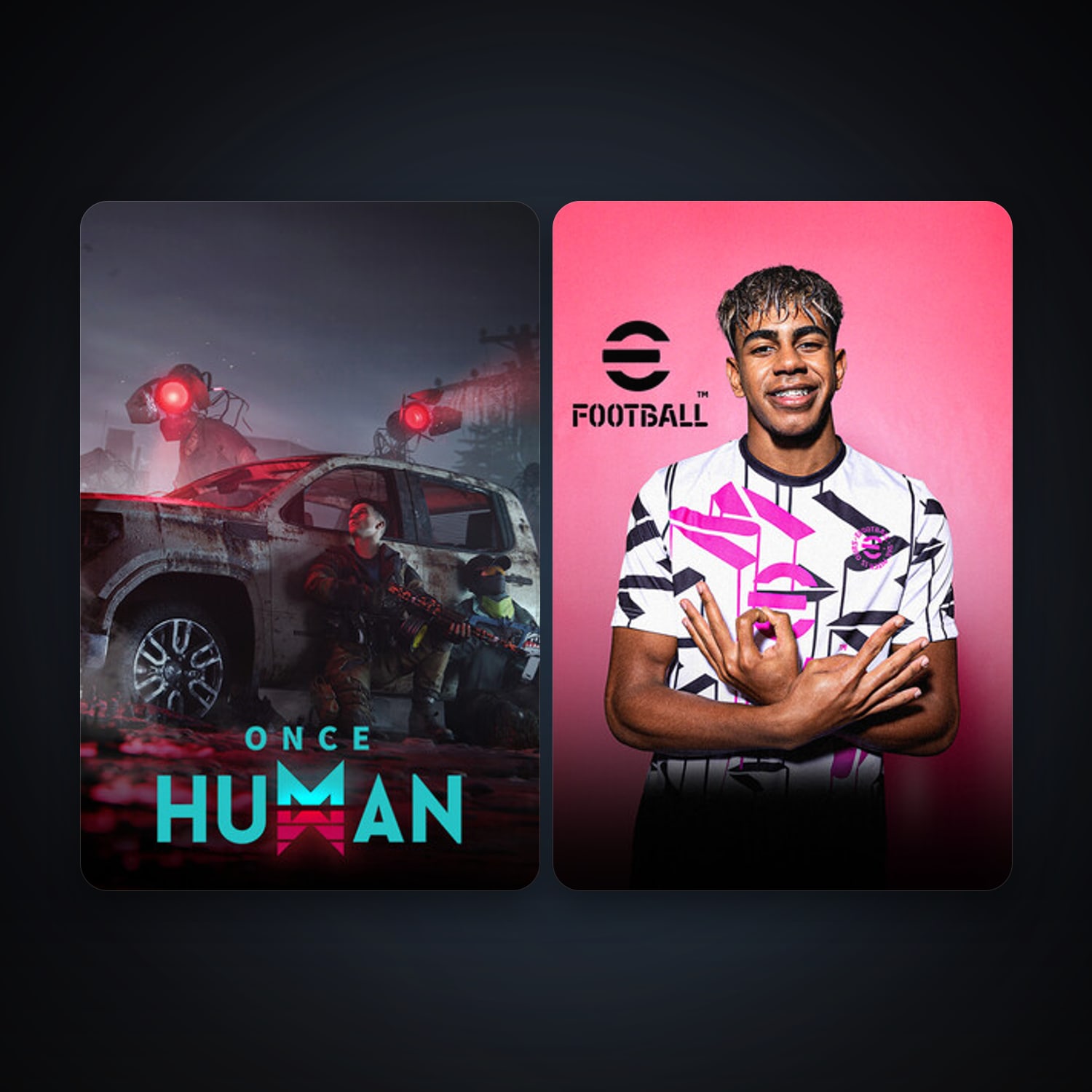 eFootball 2024 + Once Human, 4 games, clean — HabibiAccounts