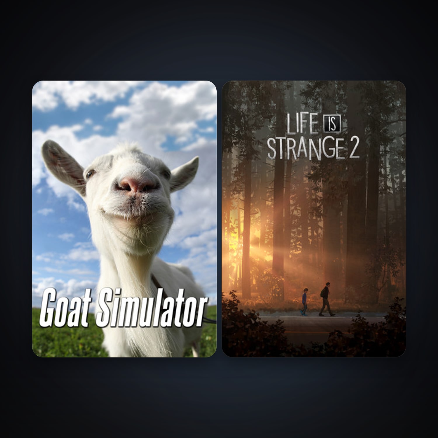 Goat Simulator + Life is Strange 2, 2 games, clean — HabibiAccounts