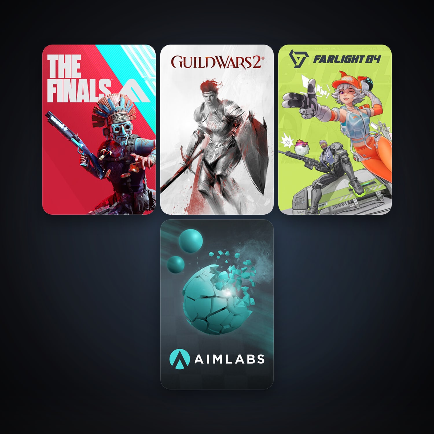 Aimlabs + Guild Wars 2, 12 games, clean — HabibiAccounts