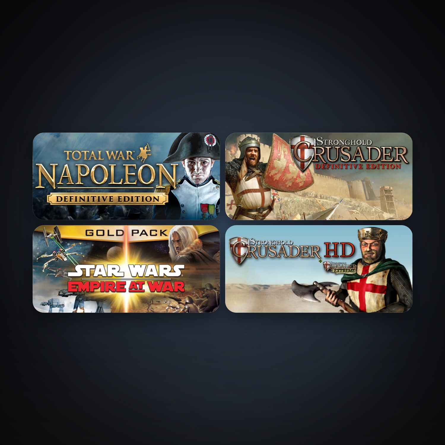STAR WARS Empire at War - Gold Pack + Total War: NAPOLEON - Definitive Edition, 6 games, clean — HabibiAccounts