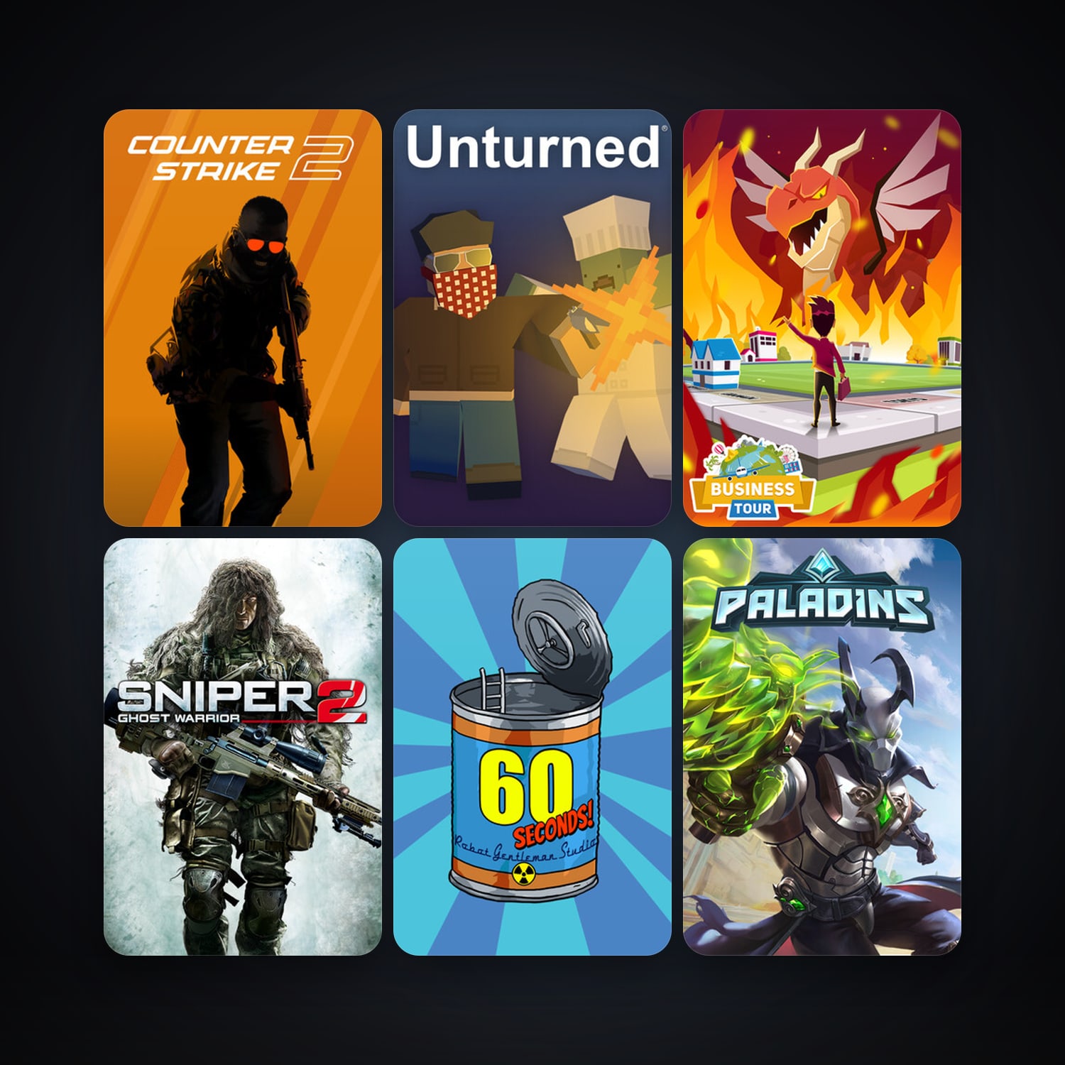 CS2 Prime + Sniper: Ghost Warrior 2, 11 games, clean — HabibiAccounts