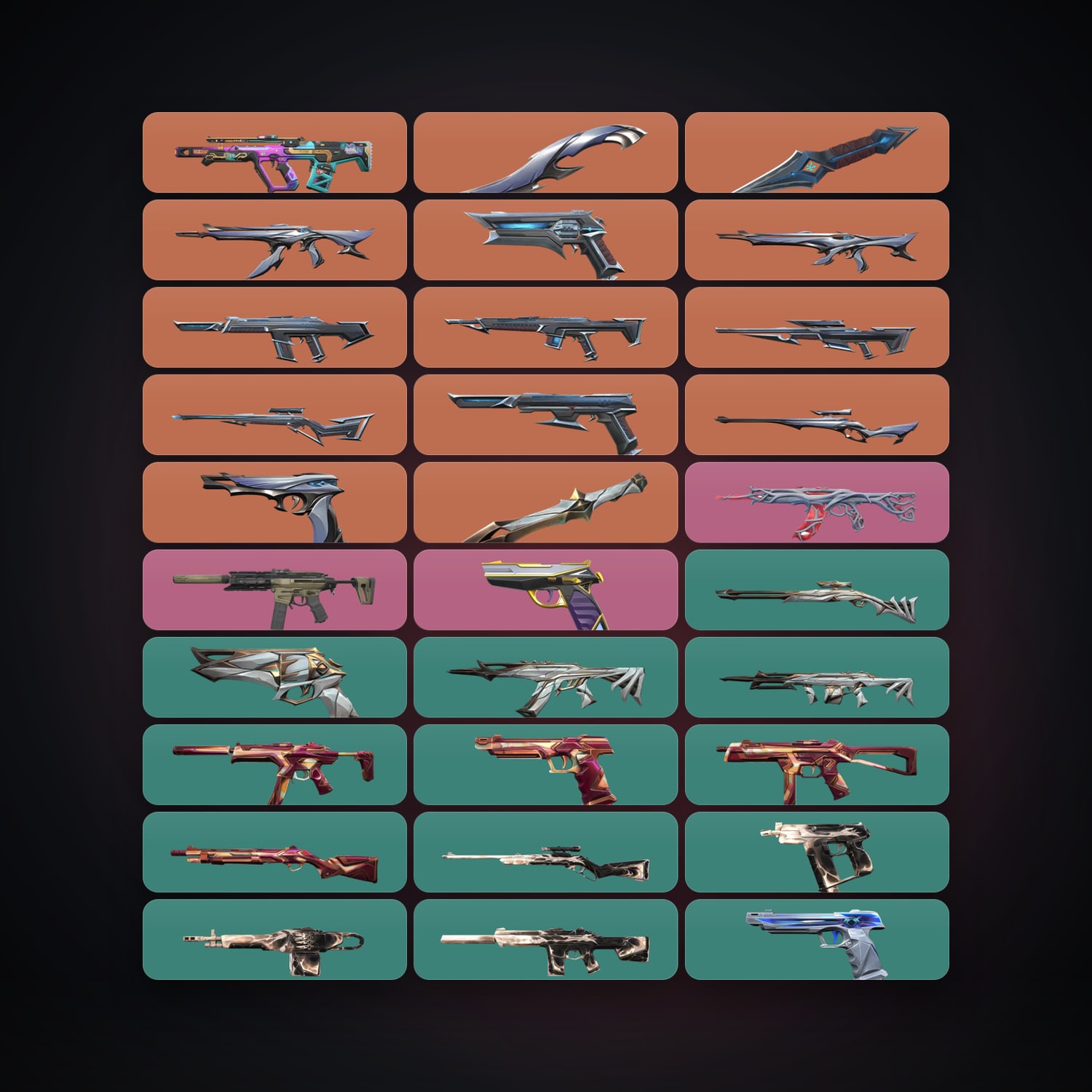 EU Plat 3 locker — 3 knives, 30 skins, lvl 41 — HabibiAccounts