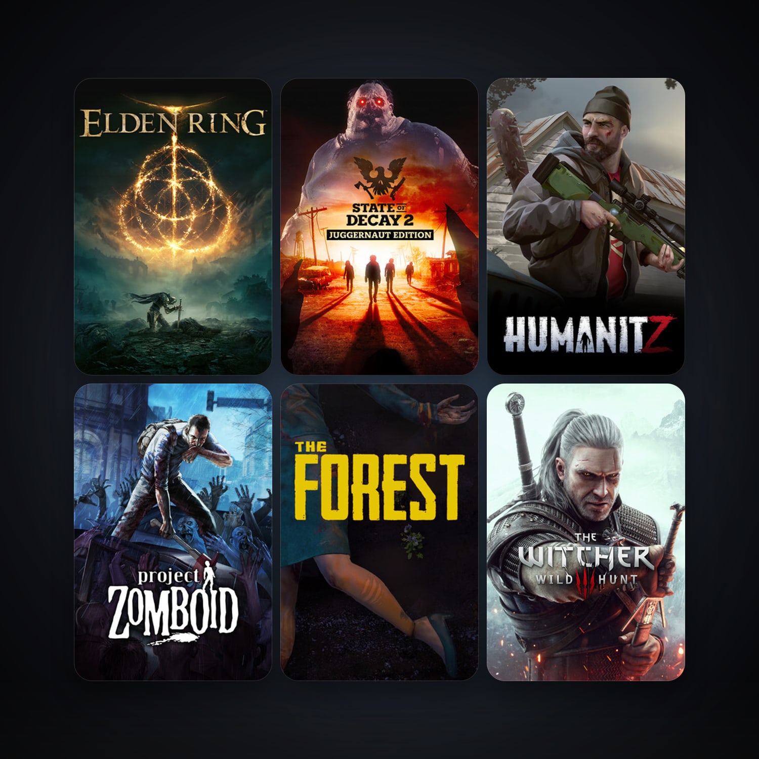 Project Zomboid + Castlevania: Lords of Shadow 2, 44 games, clean — HabibiAccounts