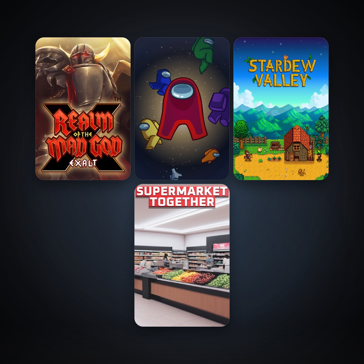 Realm of the Mad God + Stardew Valley, 6 games, clean — HabibiAccounts