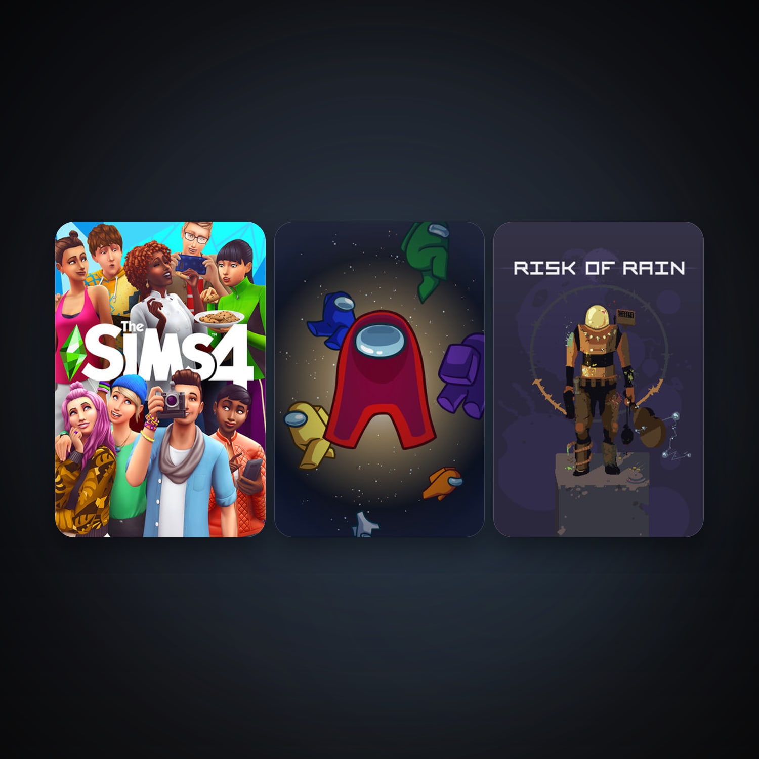 Risk of Rain + Among Us, 3 games, clean — HabibiAccounts