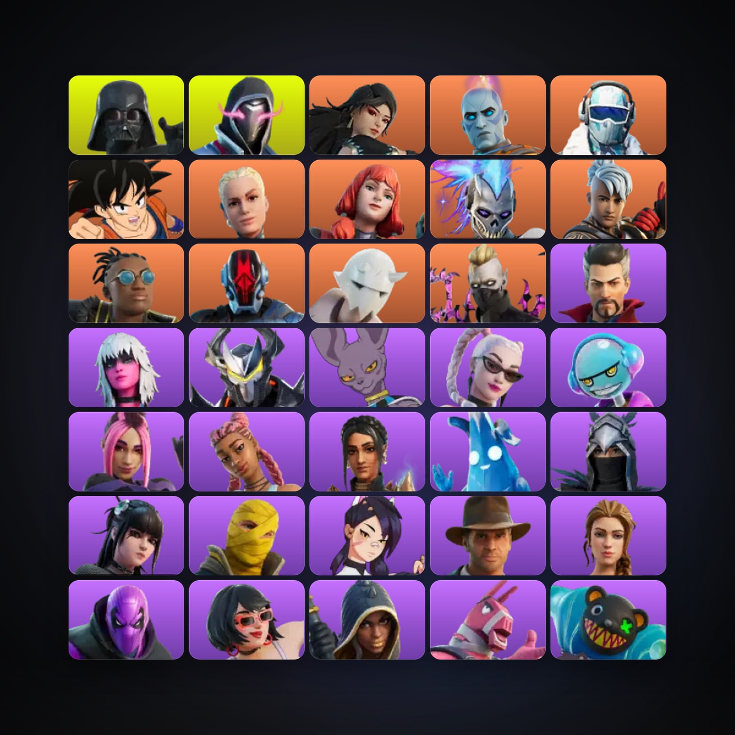 Fortnite account with Darth Vader & Xander — 62 skins — 450 V-Bucks — lvl 812 — HabibiAccounts