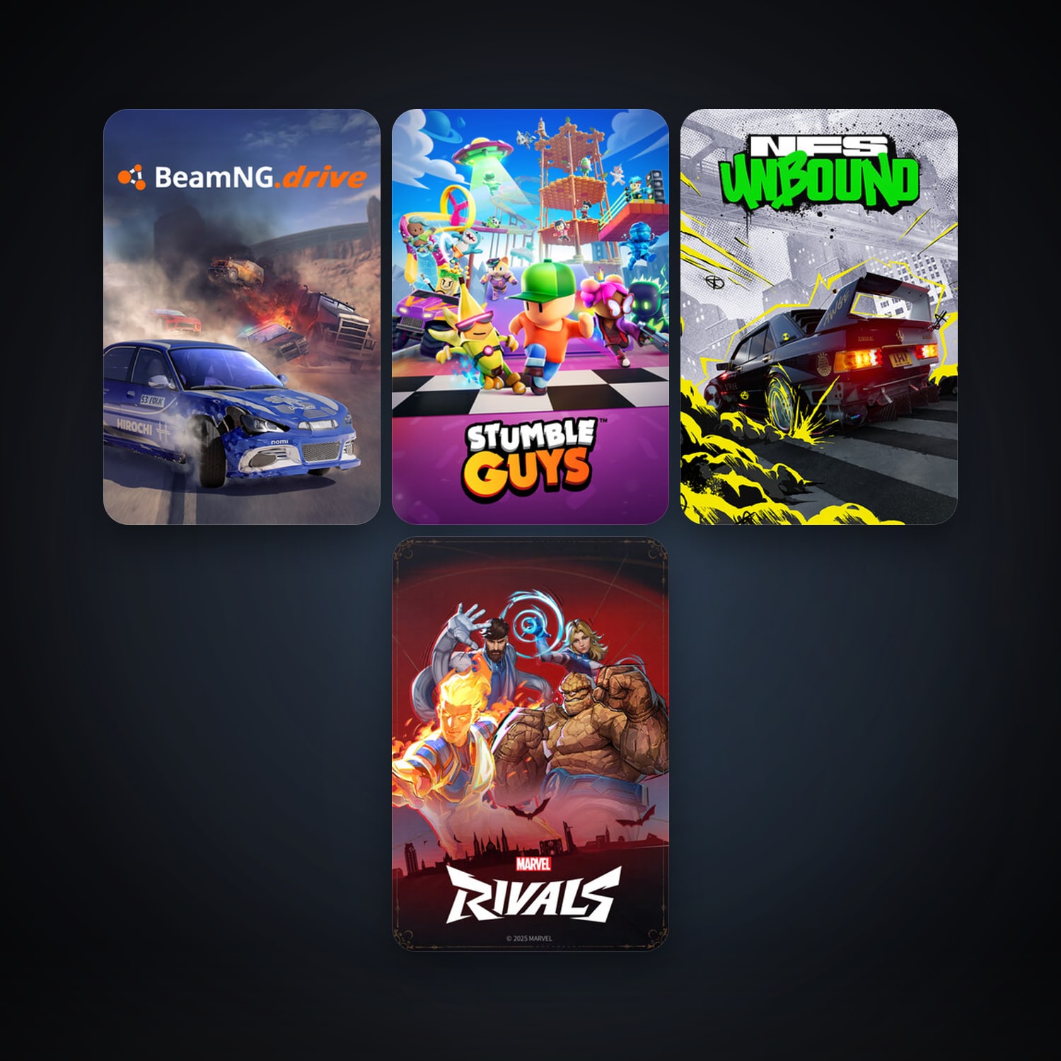 Free CS2 (No Prime) + BeamNG.drive, 11 games, Steam 10, clean — HabibiAccounts